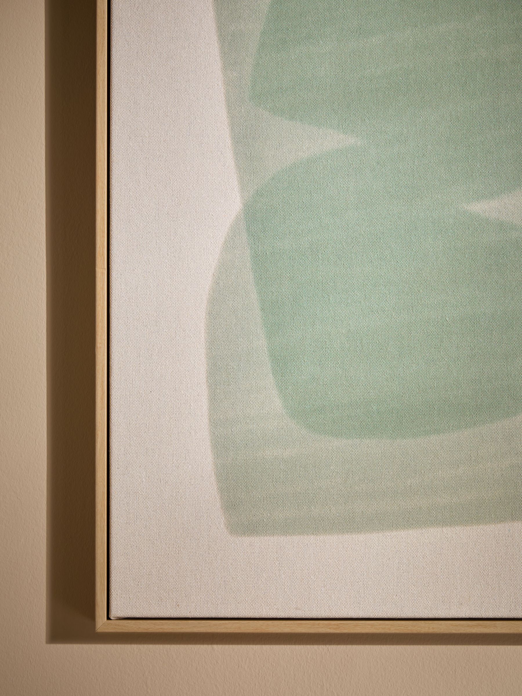 Abstract Canvas Wall Art in Kinney Turquoise - Image 3 of 4