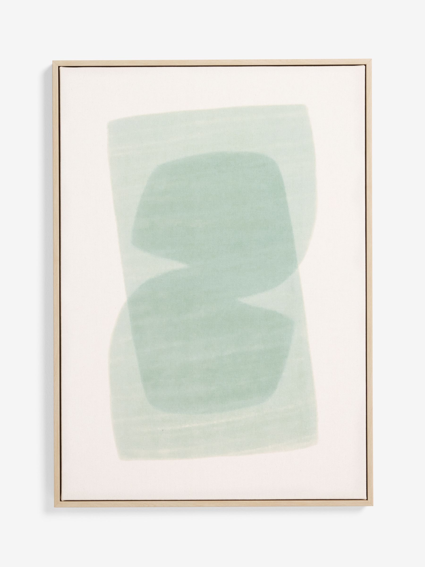 Abstract Canvas Wall Art in Kinney Turquoise - Image 4 of 4