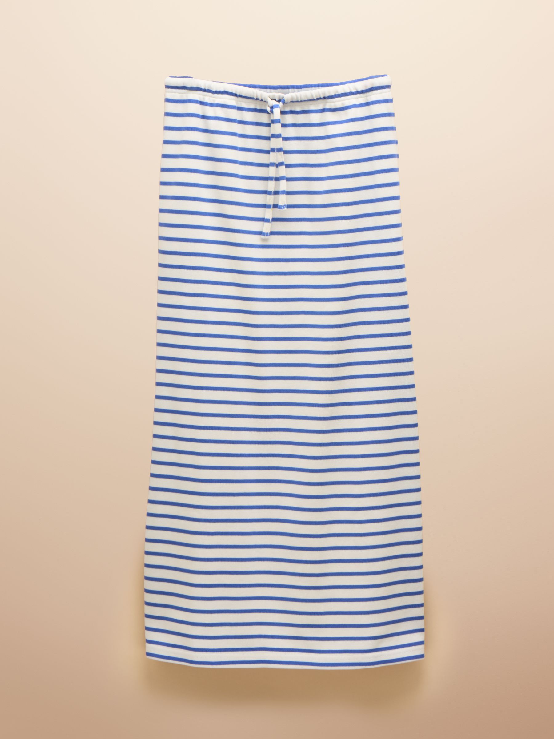 Harbour Blue & White Stripe A-Line Cotton Jersey Skirt - Image 6 of 6