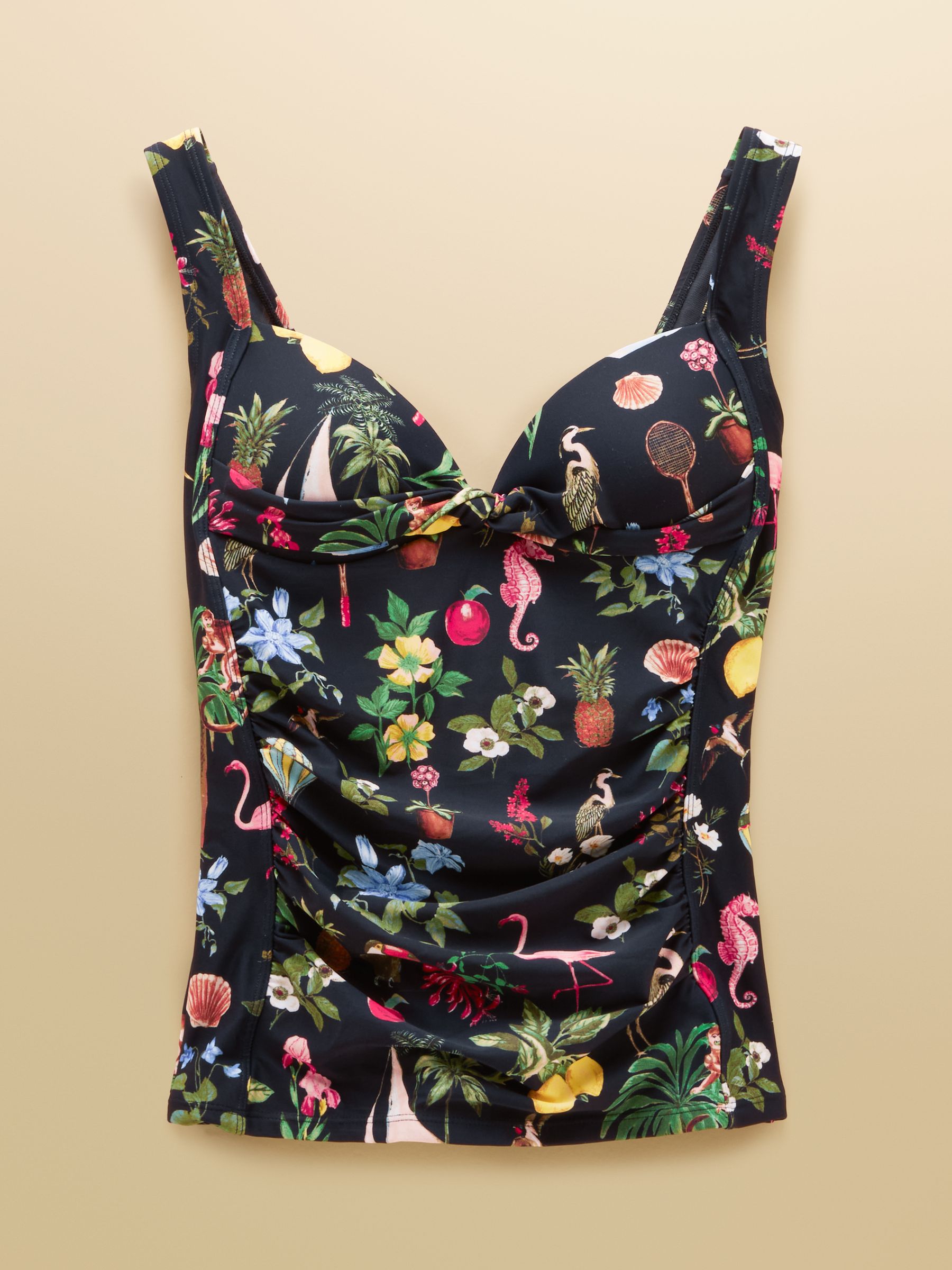 Jasmine Navy Blue Tummy Control Tankini Top - Image 7 of 7