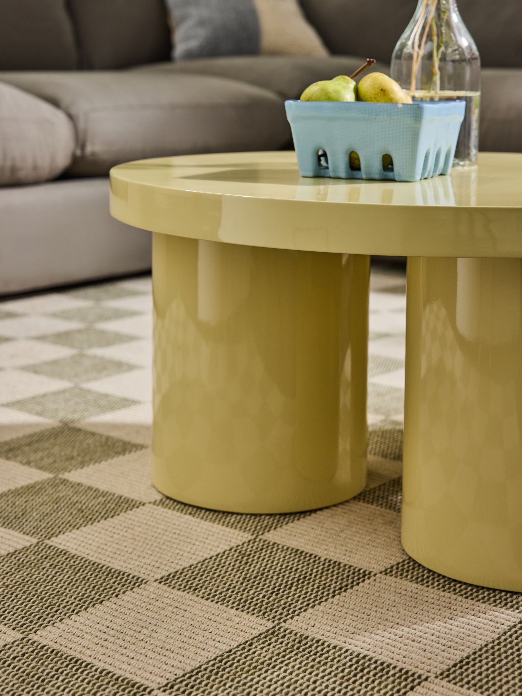 Lacey Coffee Table in Yellow Gloss - Image 3 of 4