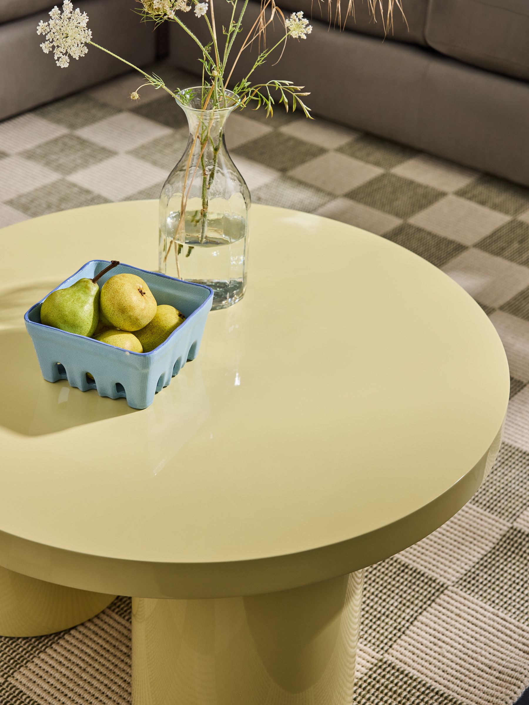 Lacey Coffee Table in Yellow Gloss - Image 4 of 4