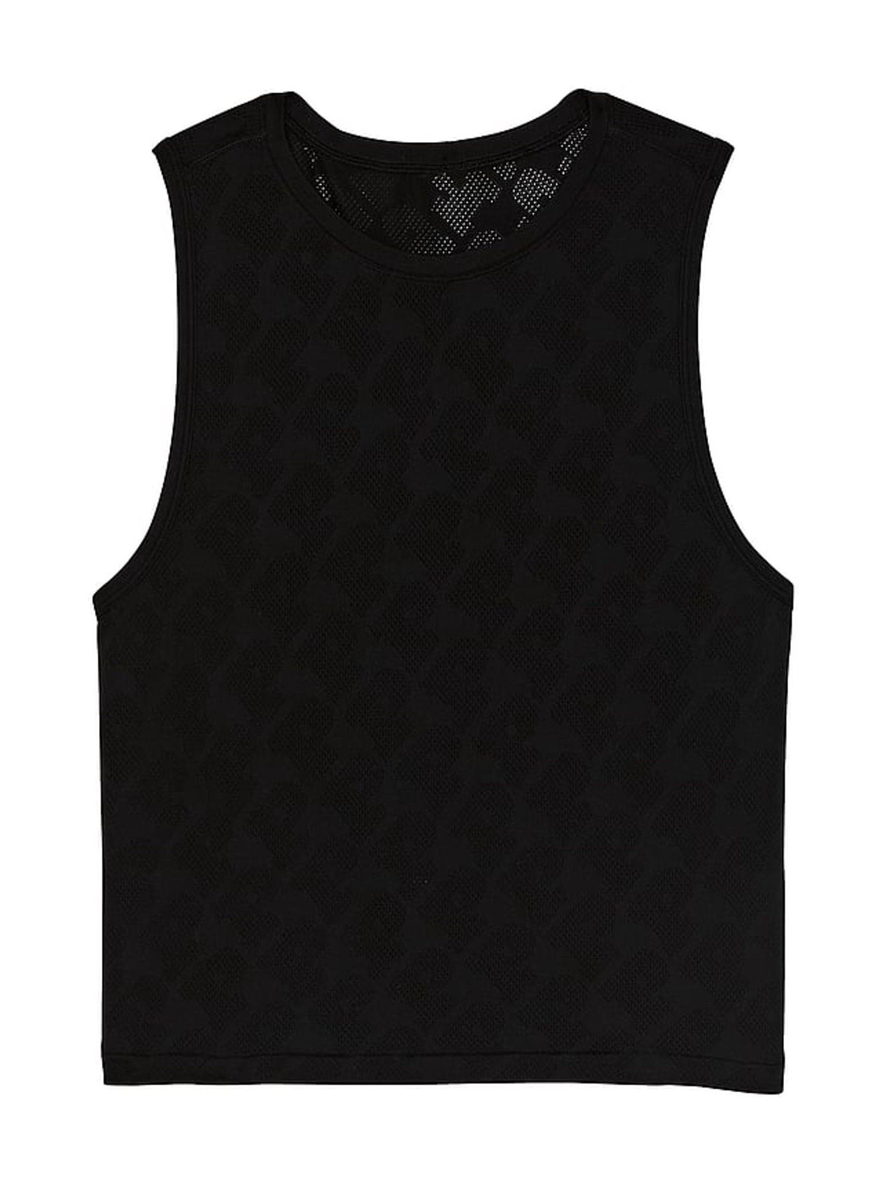 Black Seamless Drapey Muscle Tank Top - Image 3 of 3