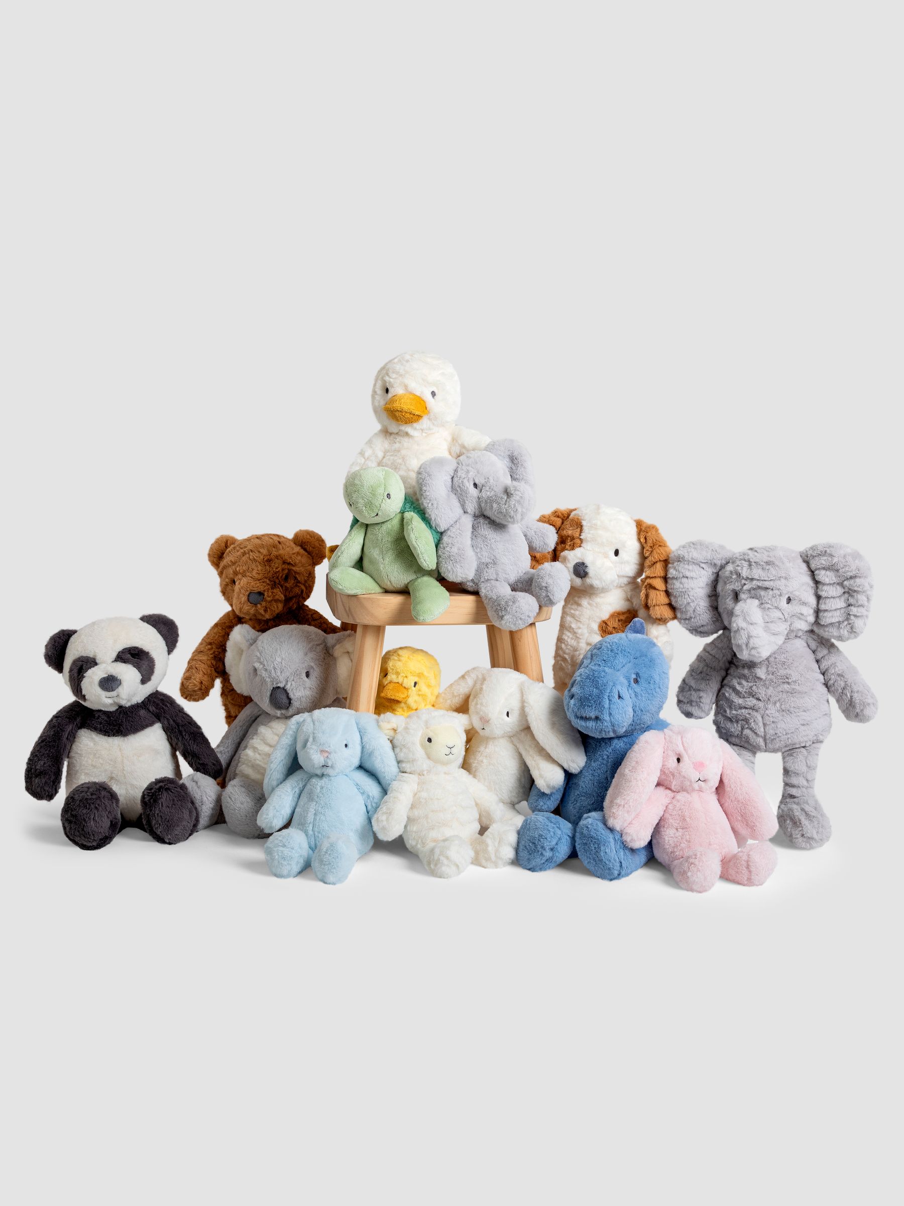 Grey Elbert Elephant Soft Toy Plushie - Medium - Image 6 of 6