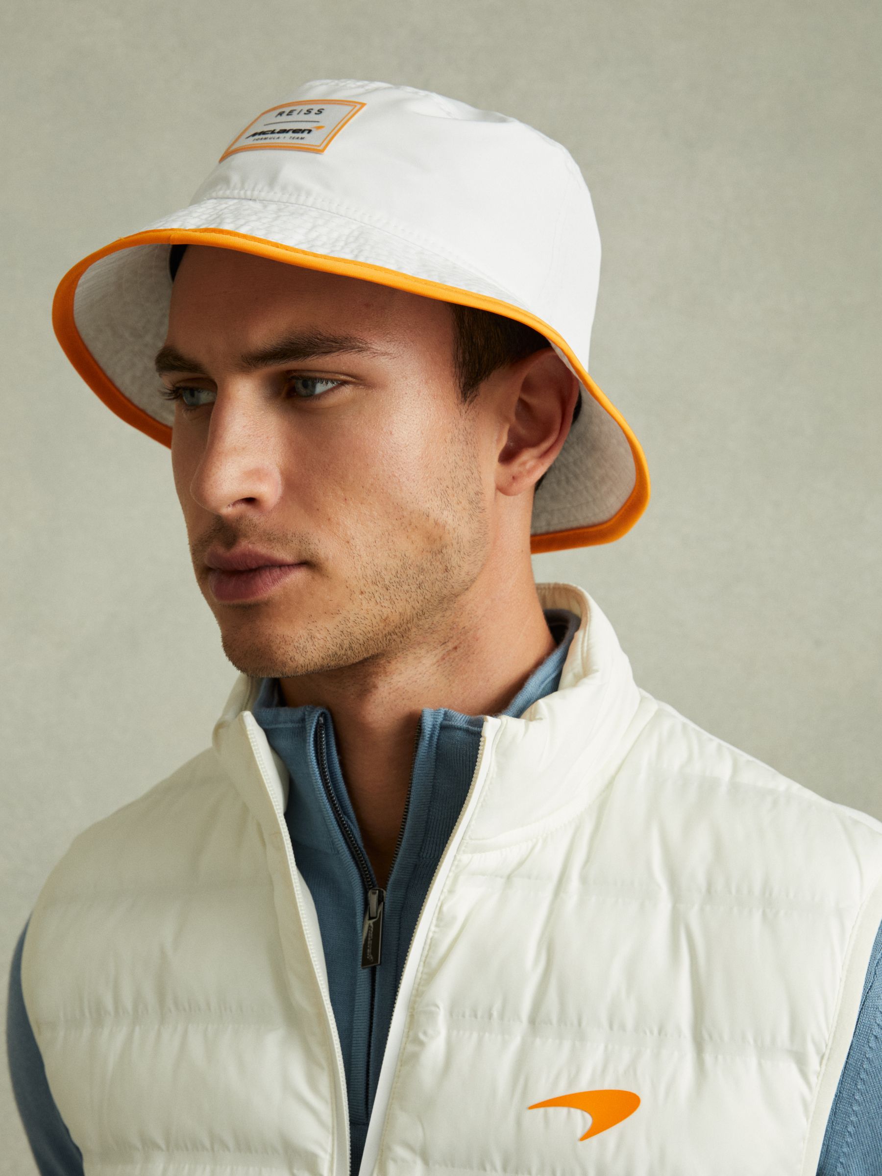 Embroidered Hat in White - Image 2 of 4