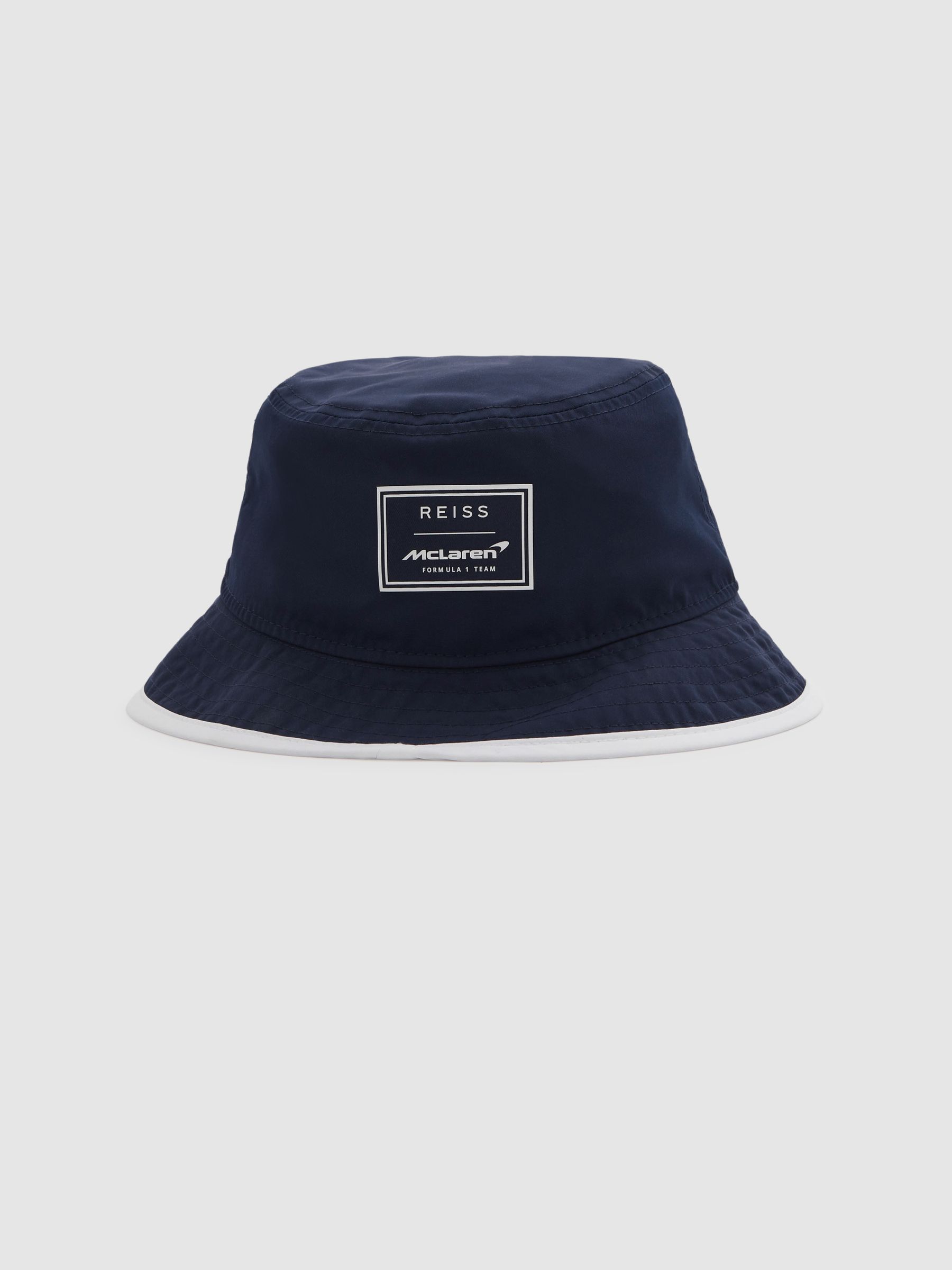 Embroidered Hat in Navy - Image 3 of 4