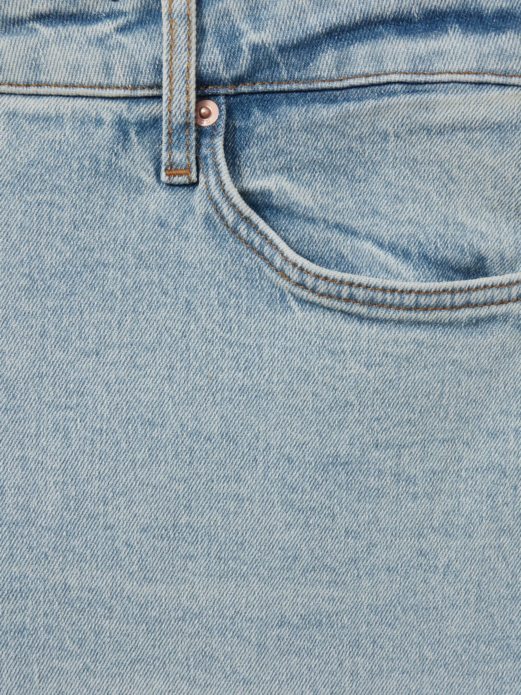 Petite Wide Leg Jeans in Light Blue - Image 6 of 7