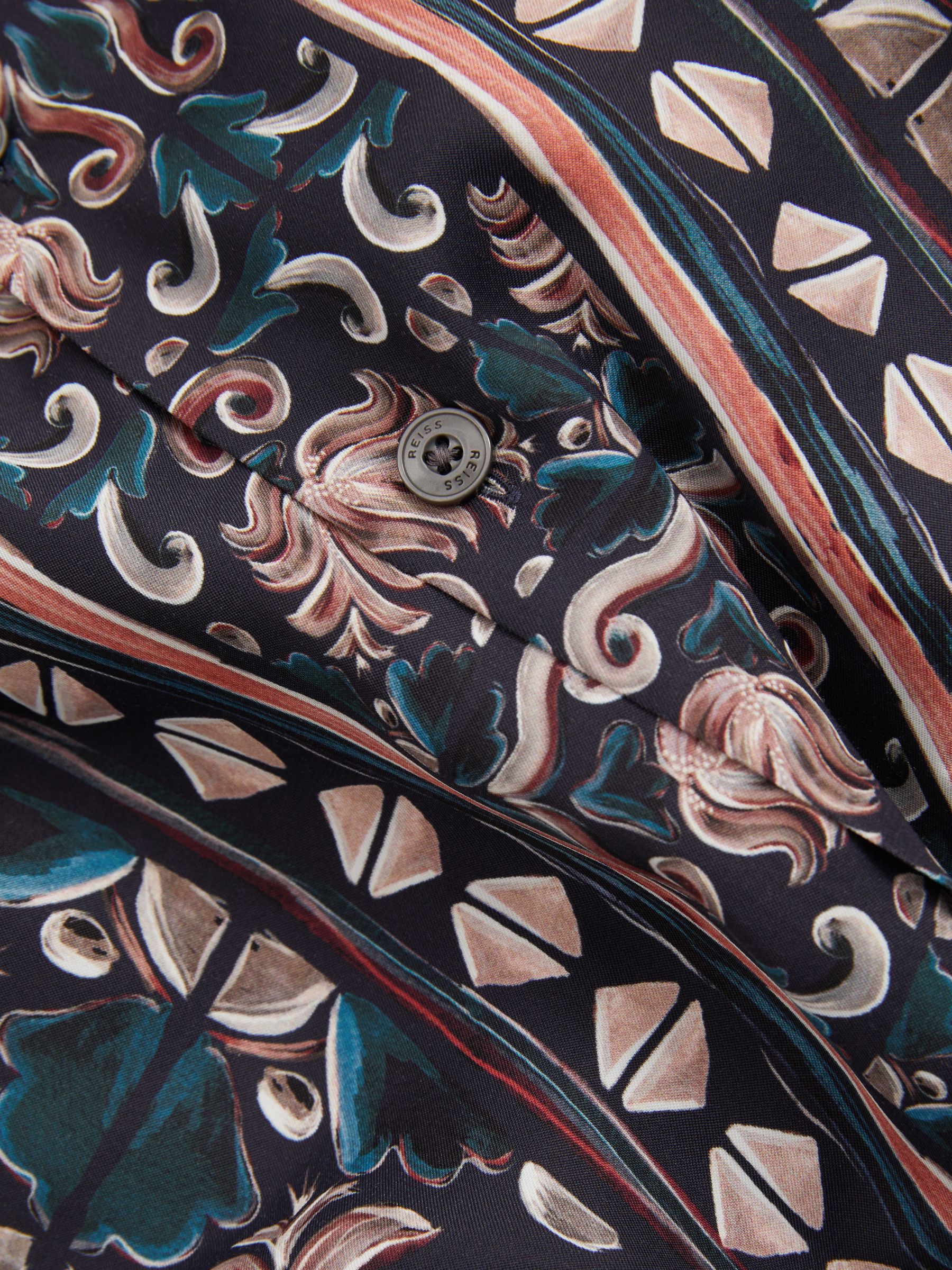 Finn Multi Relaxed Printed Cuban Collar Shirt - Image 5 of 5