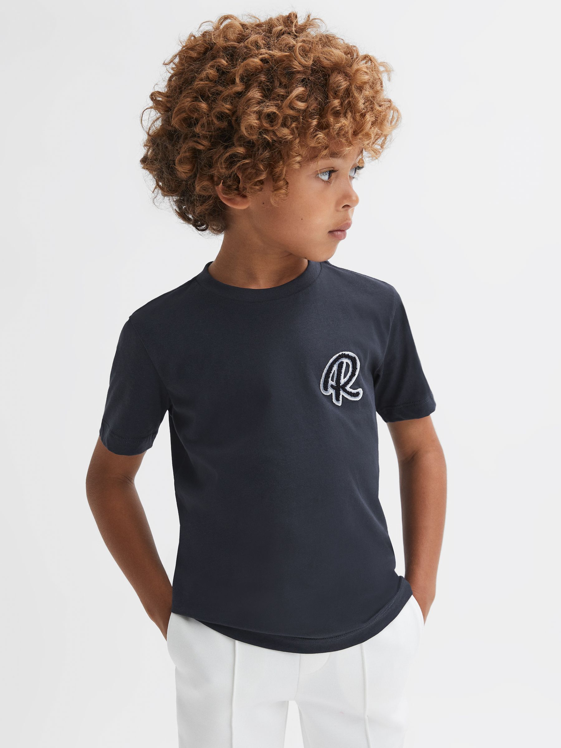 Cotton Crew-Neck T-shirt 3 Pack in Multi - Image 3 of 11