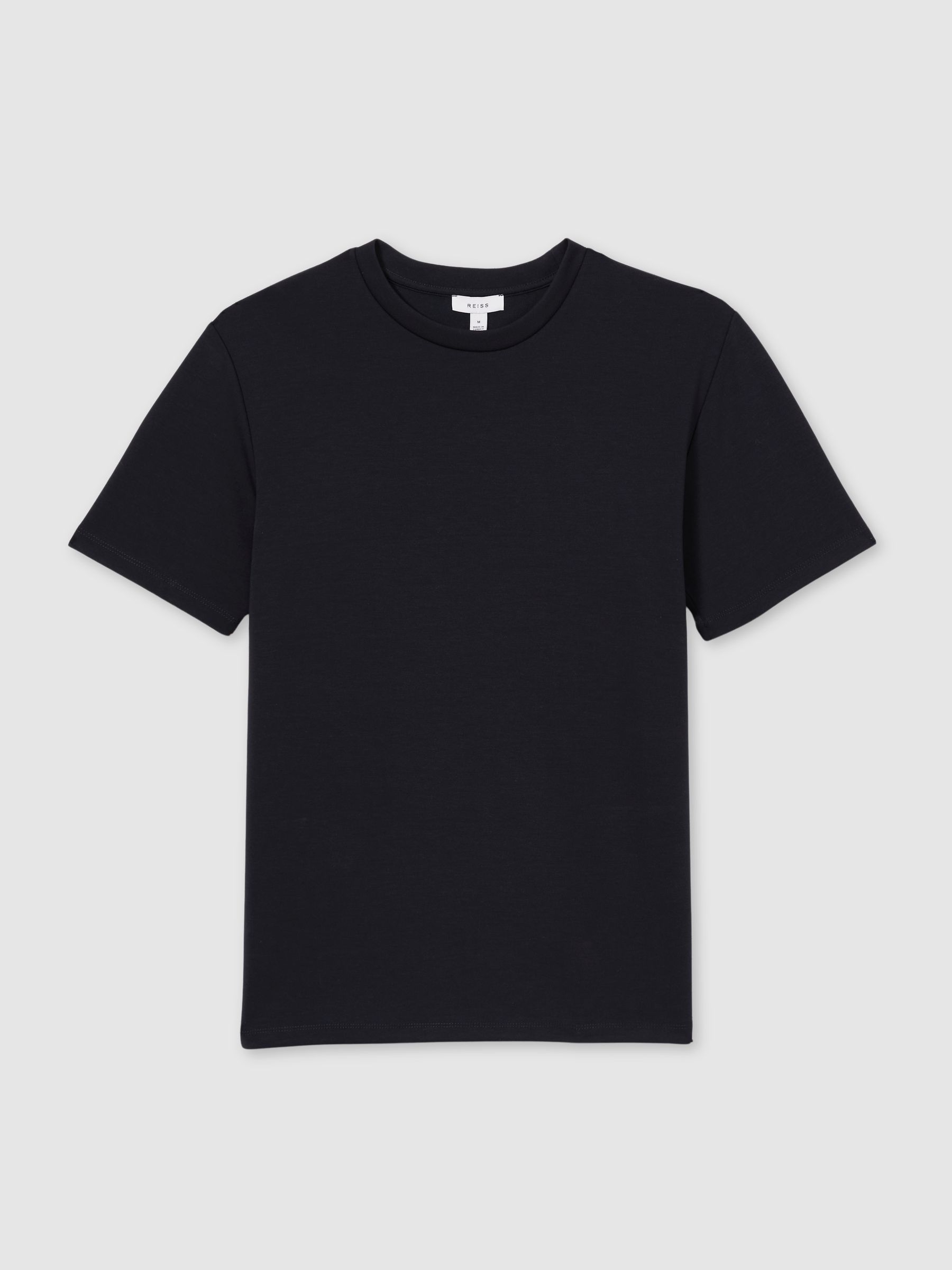 Interlock Jersey Crew Neck T-Shirt in Navy Blue - Image 2 of 7