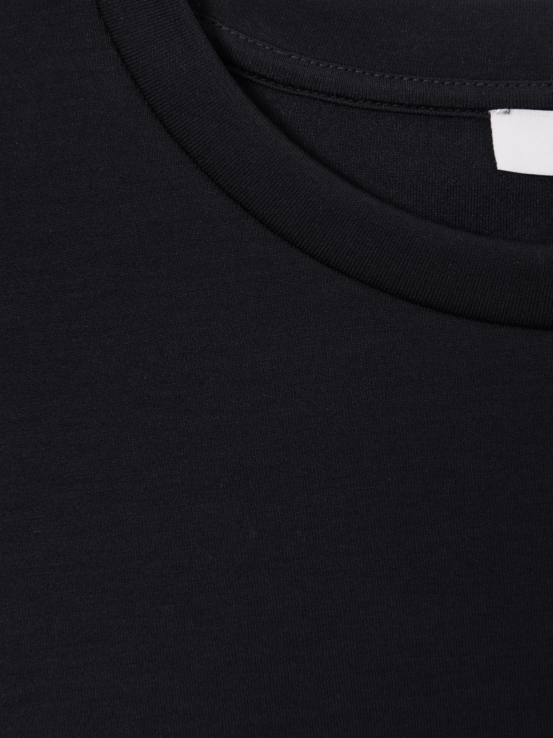 Interlock Jersey Crew Neck T-Shirt in Navy Blue - Image 6 of 7