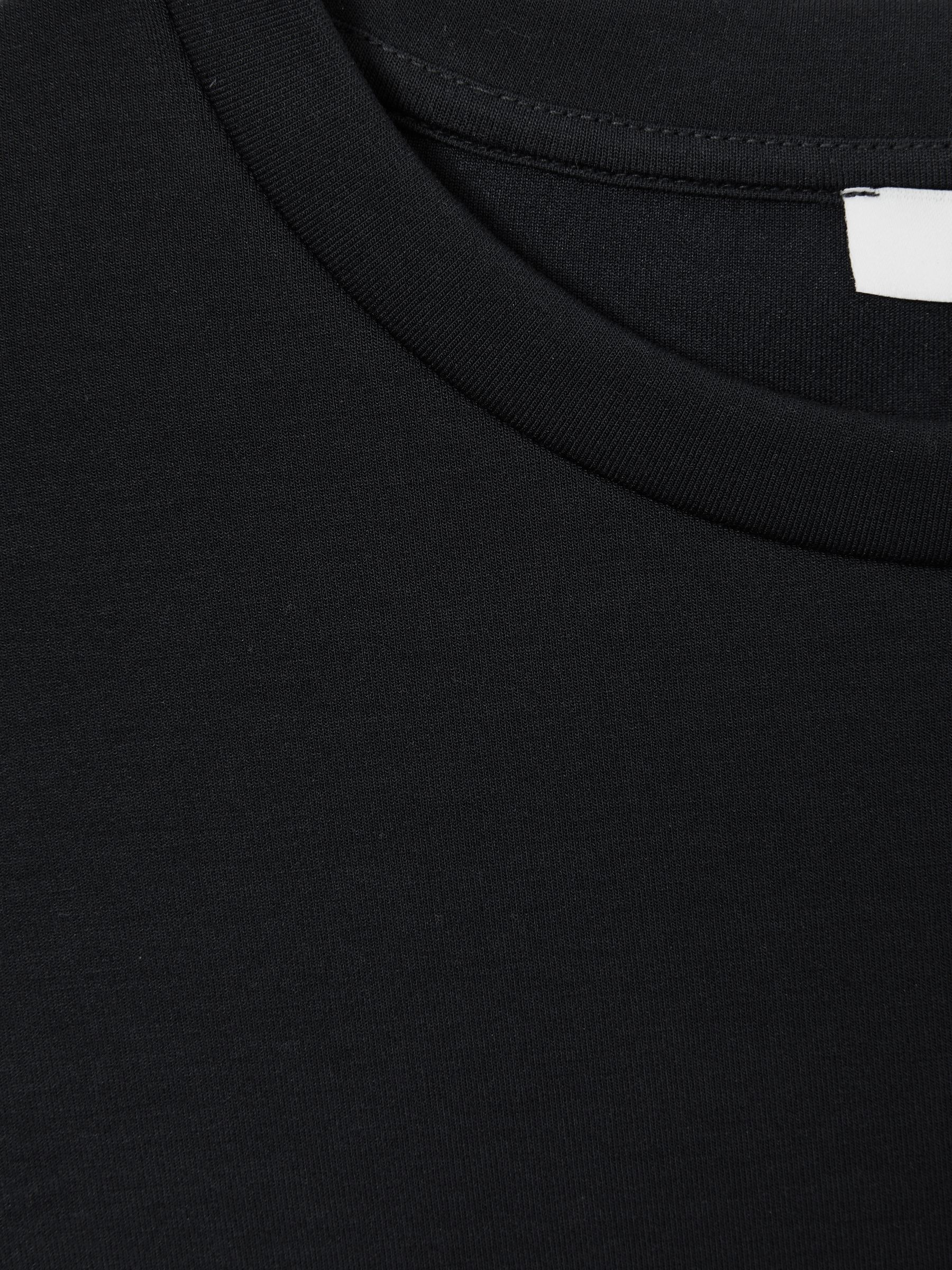 Interlock Jersey Crew Neck T-Shirt in Navy Blue - Image 7 of 7