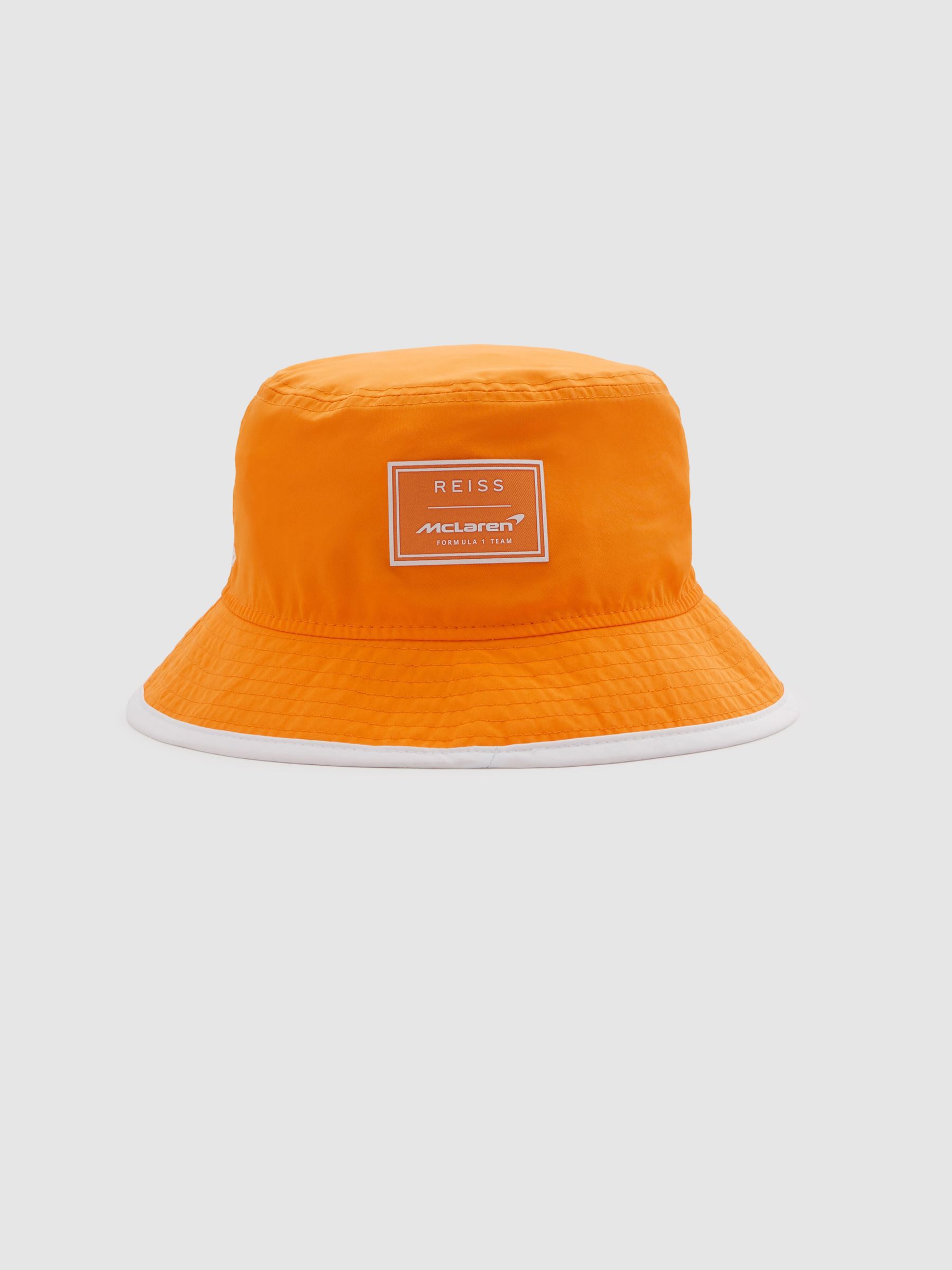 McLaren F1 Embroidered Bucket Hat in Papaya - Image 3 of 4