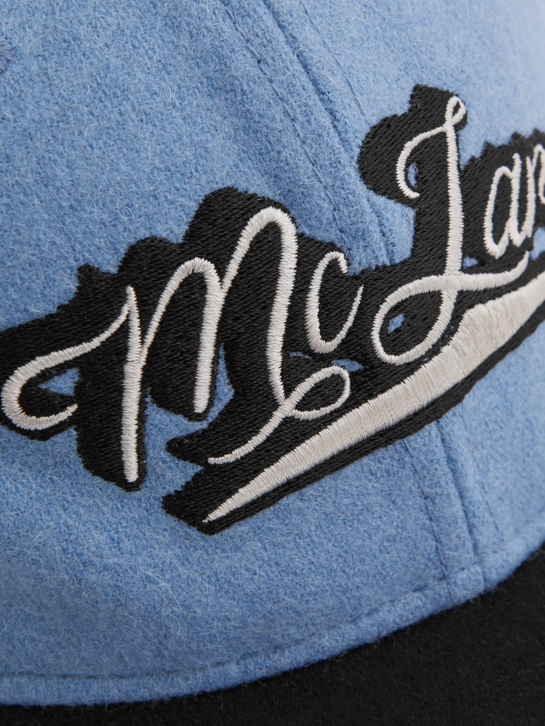 McLaren F1 Wool Blend Embroidered Baseball Cap in Blue/Navy - Image 3 of 4