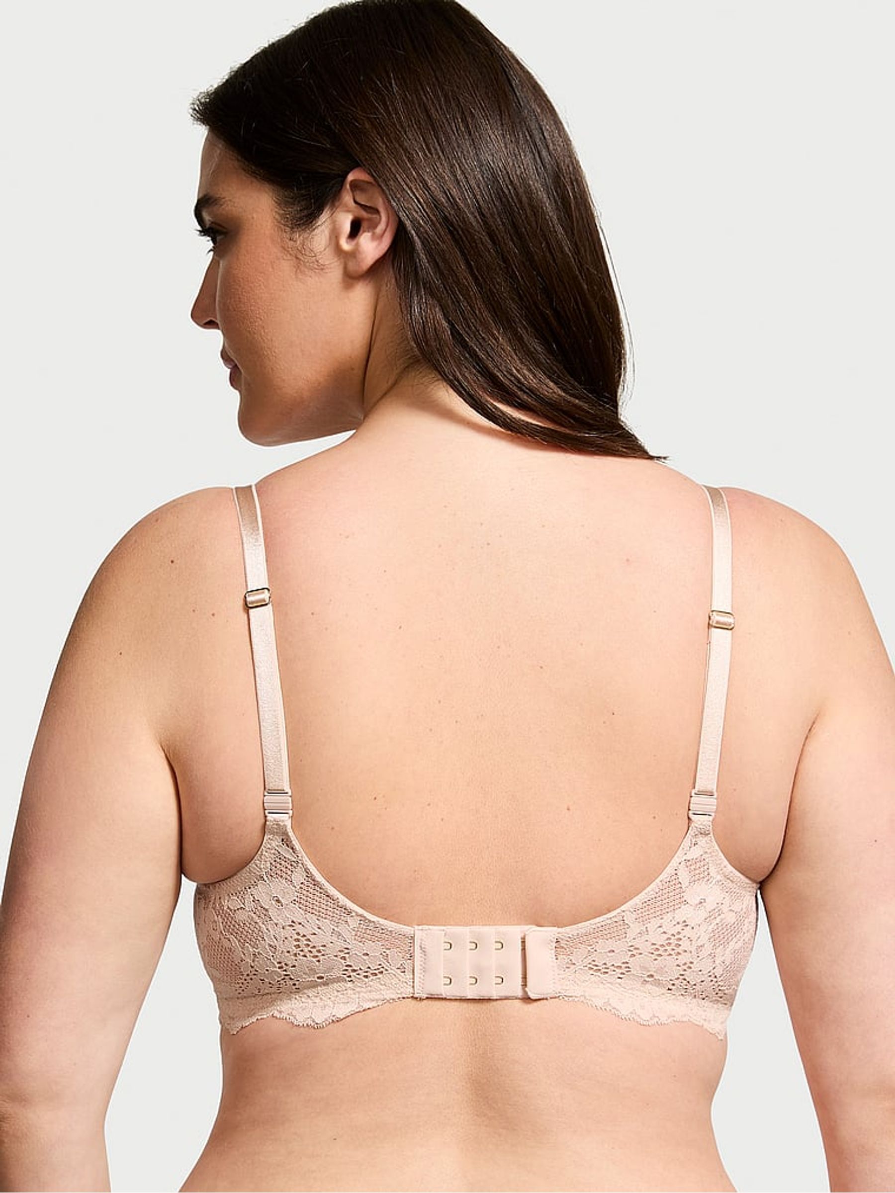 Marzipan Nude Lace Trim Lightly Lined Demi Bra - Image 2 of 5