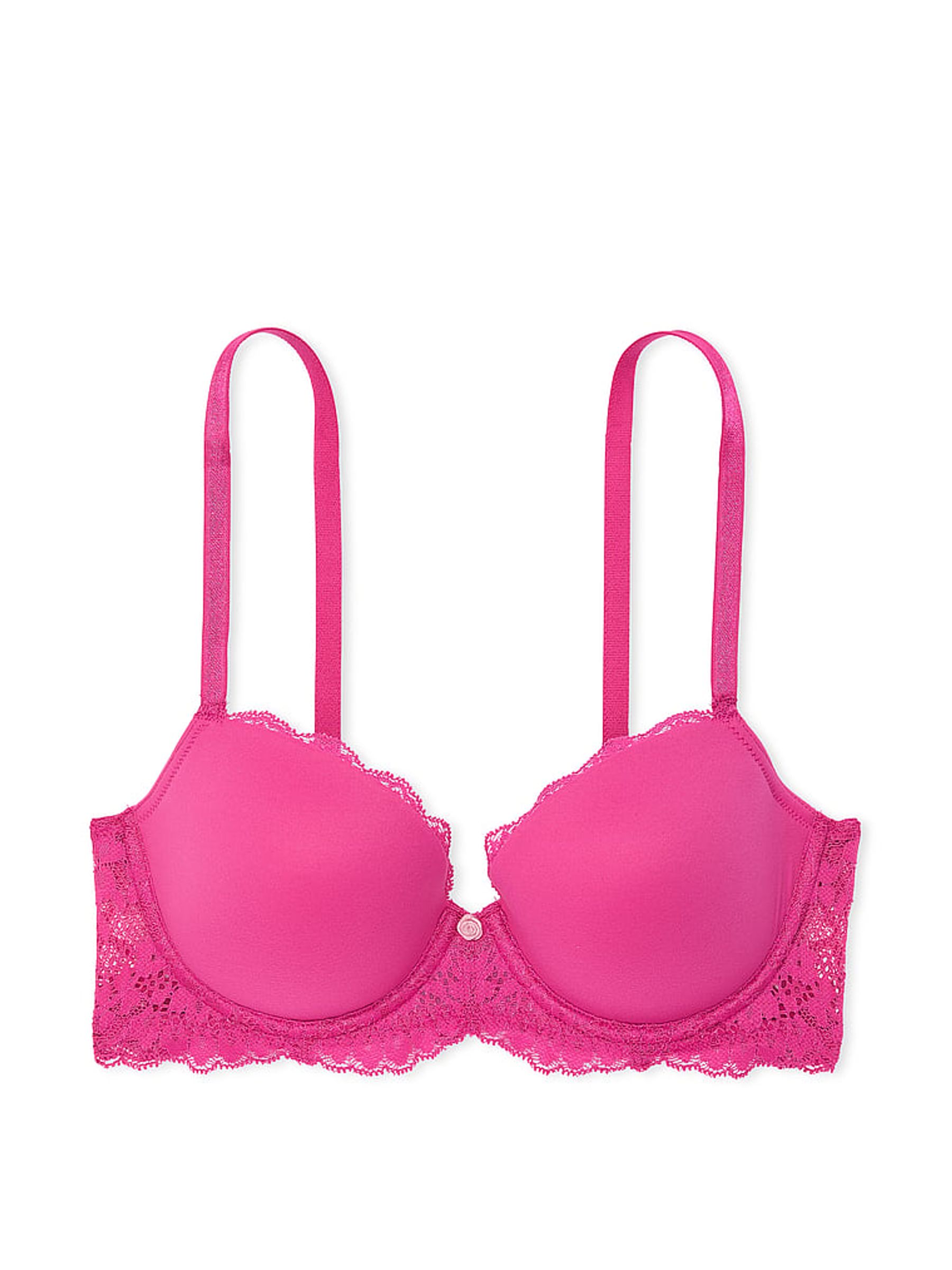 Luscious Rose Pink Lightly Lined Demi Bra - Image 3 of 5