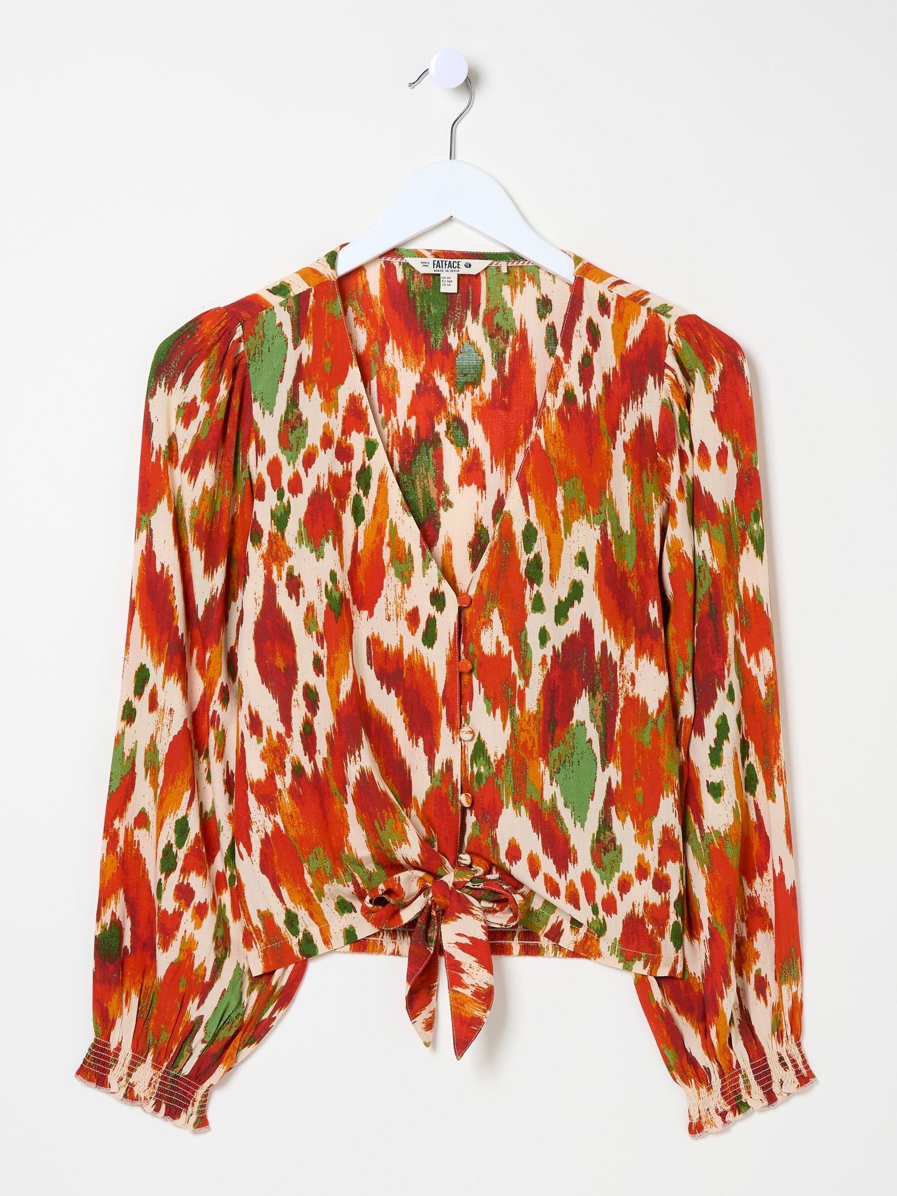Margot Orange Paradise Ikat Blouse - Image 5 of 5