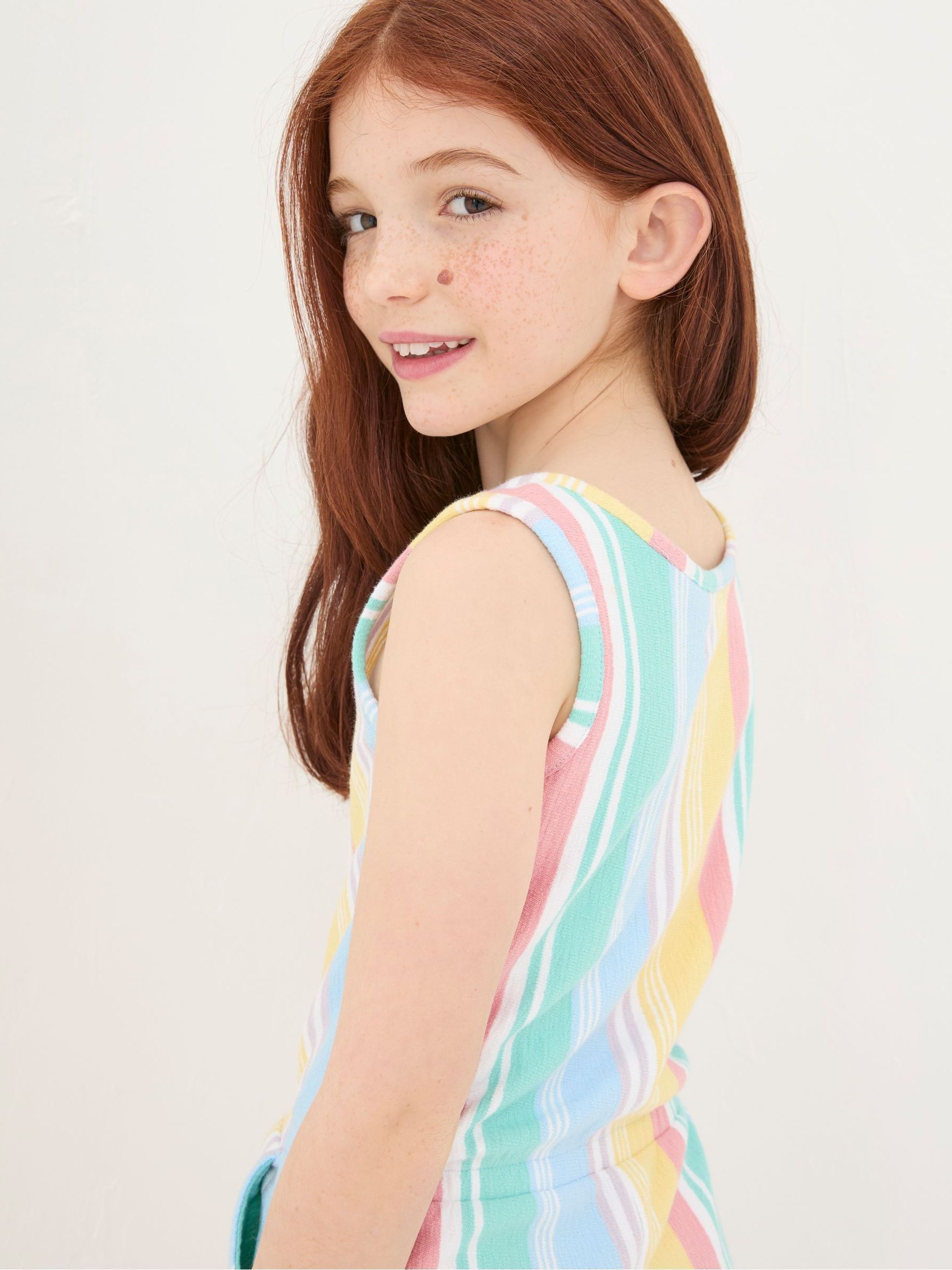 Evie Blue Stripe Playsuit - Image 3 of 5