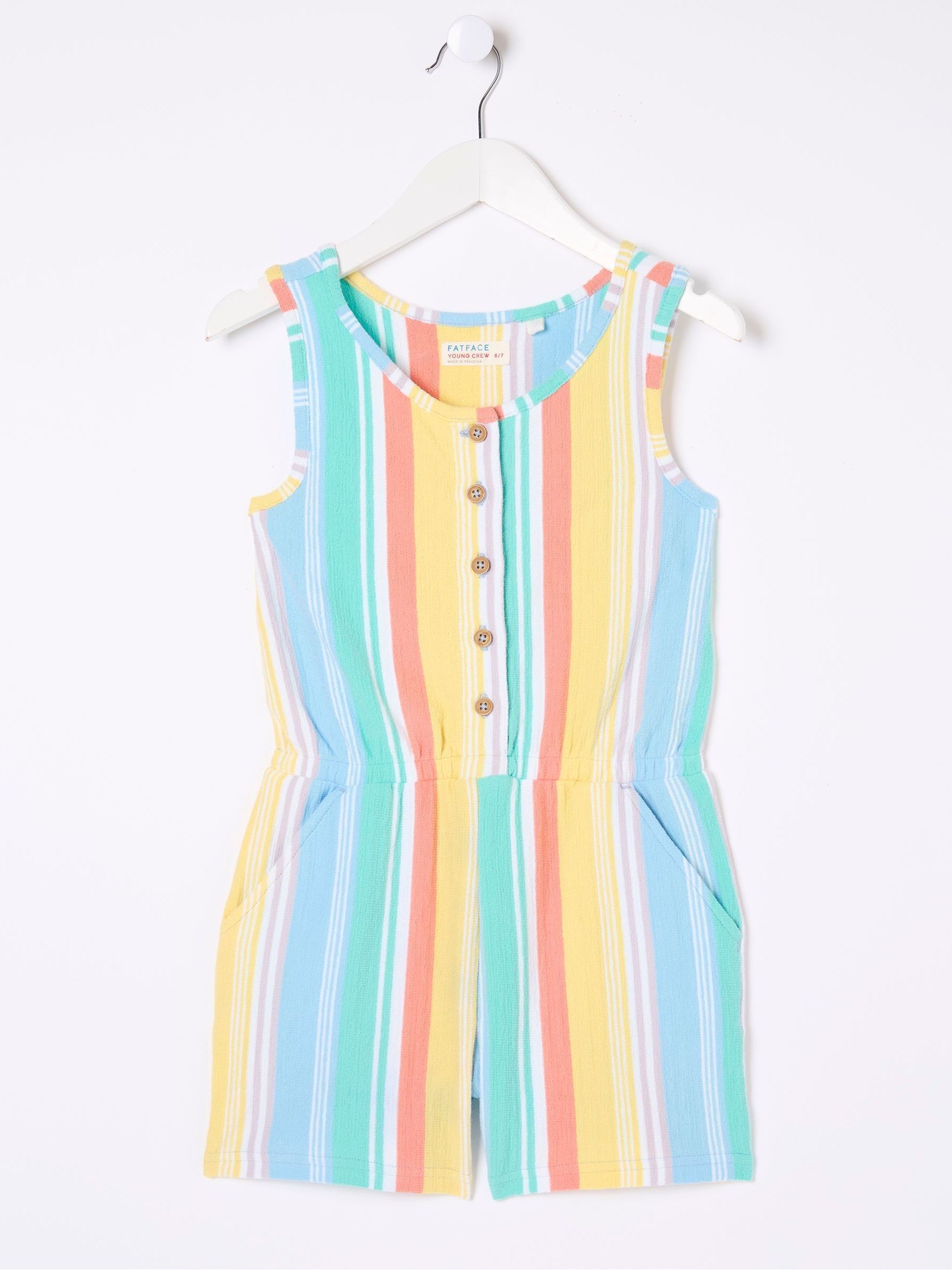 Evie Blue Stripe Playsuit - Image 5 of 5