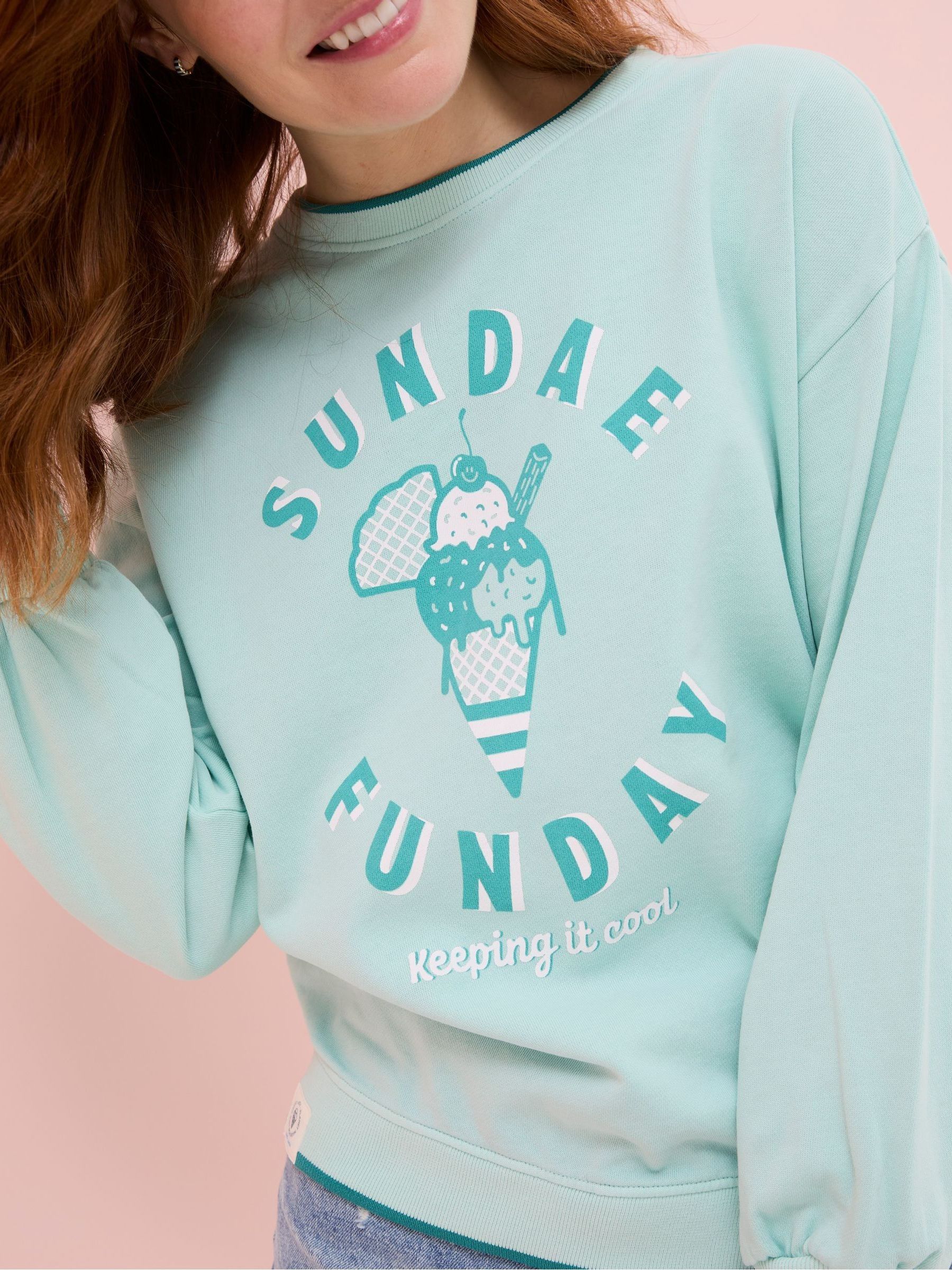 Judes Green Crew Sweatshirt - Image 4 of 5