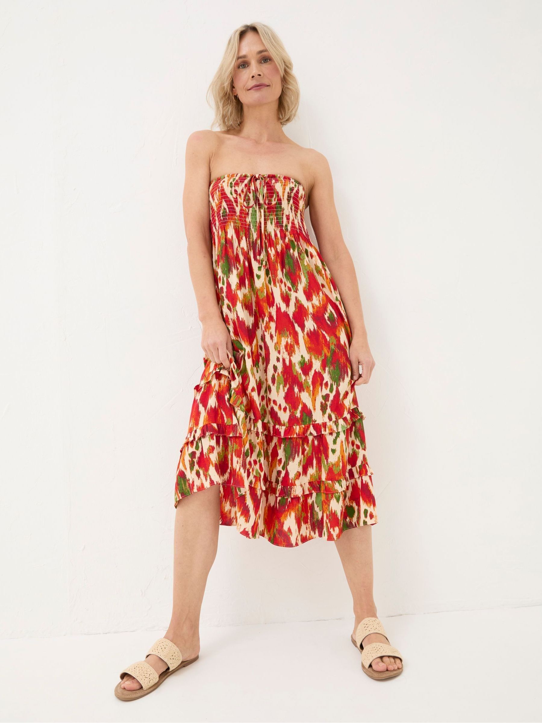 Tegan Orange Paradise Ikat Maxi Skirt - Image 5 of 6