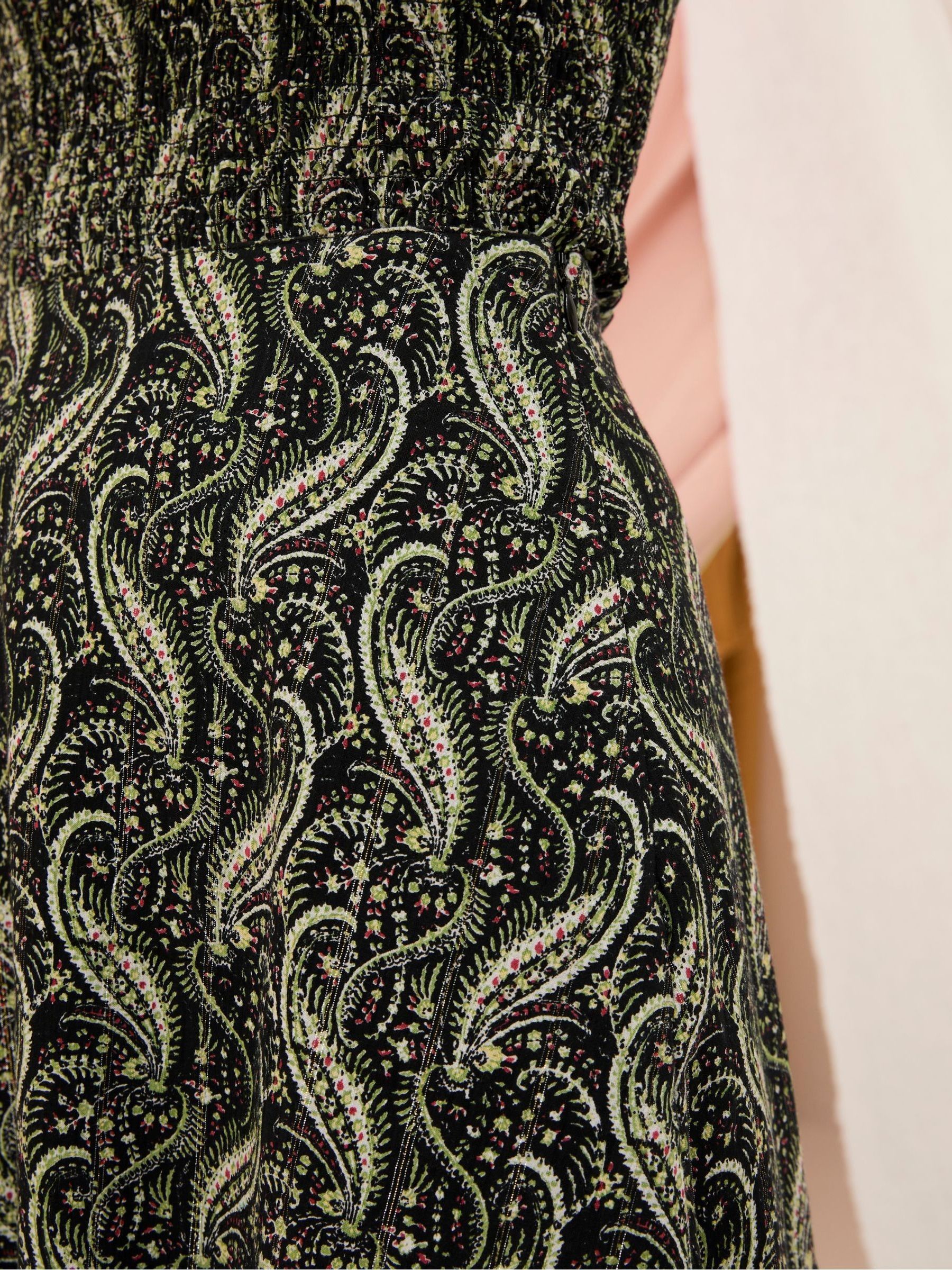 Vita Black Paisley Maxi Skirt - Image 3 of 7
