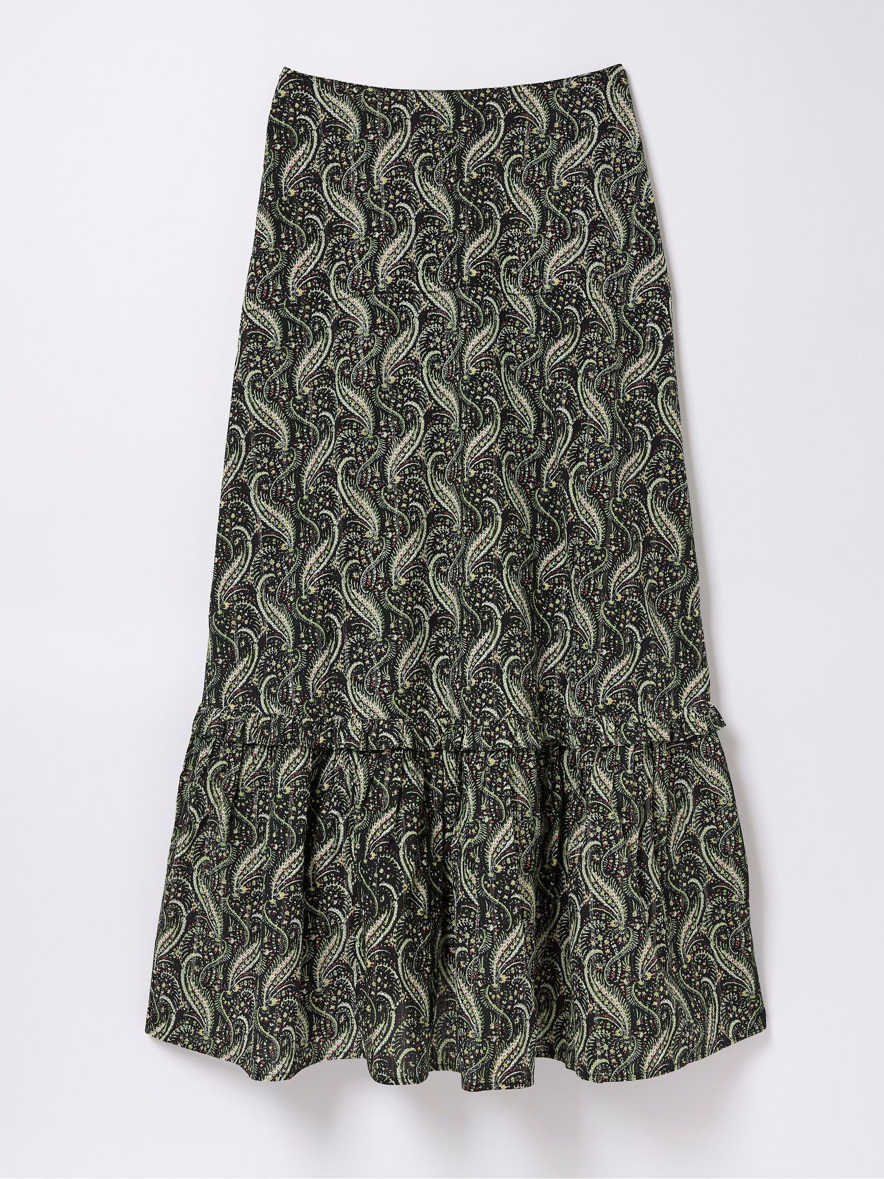 Vita Black Paisley Maxi Skirt - Image 7 of 7