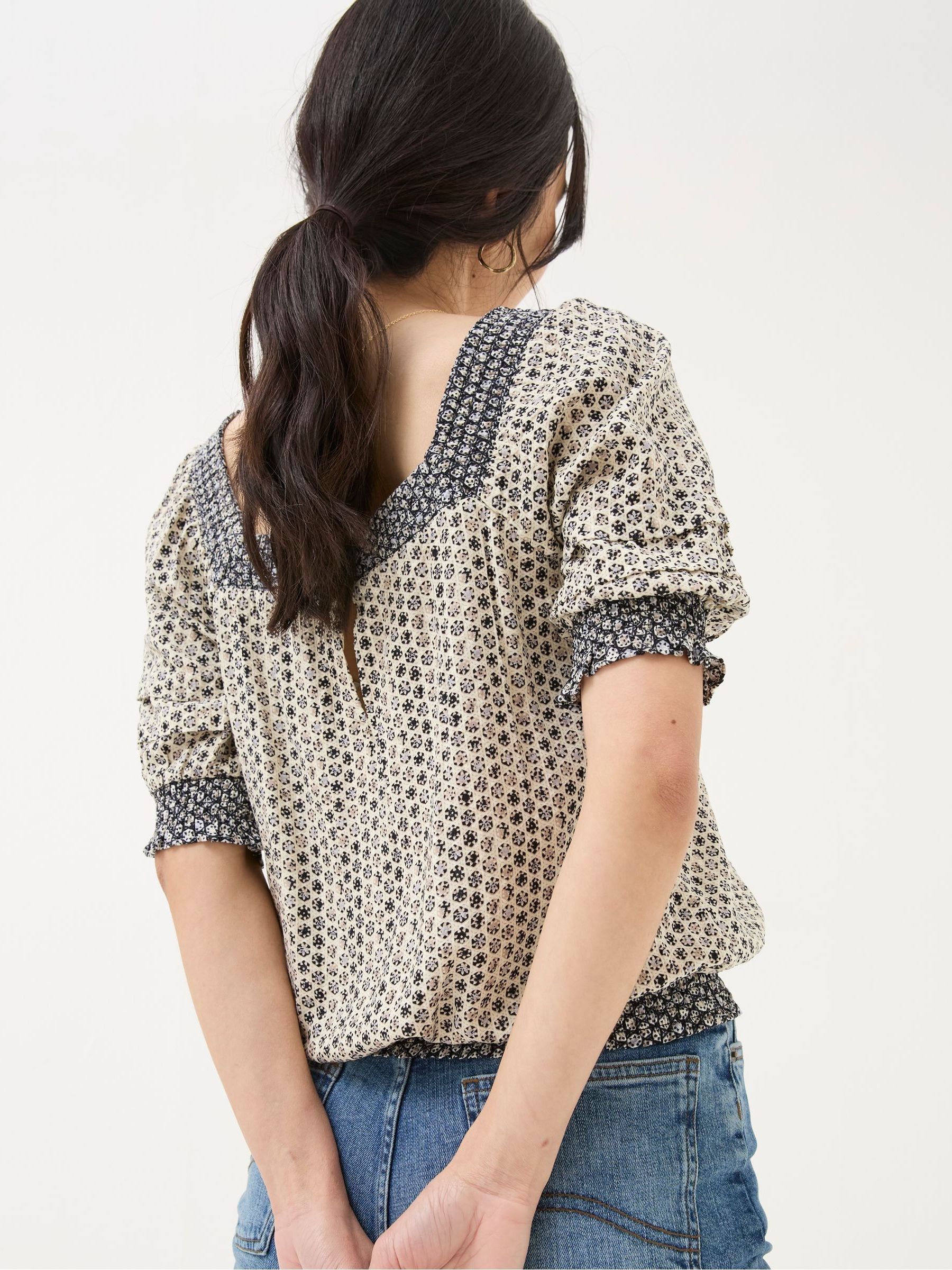 Saanvi Natural Star Geo Blouse - Image 2 of 5