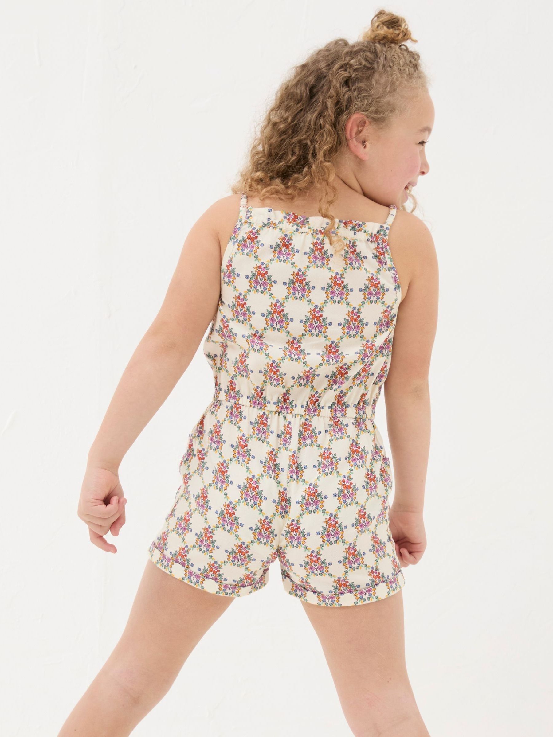 Kari Natural Floral Print Playsuit - Image 2 of 5