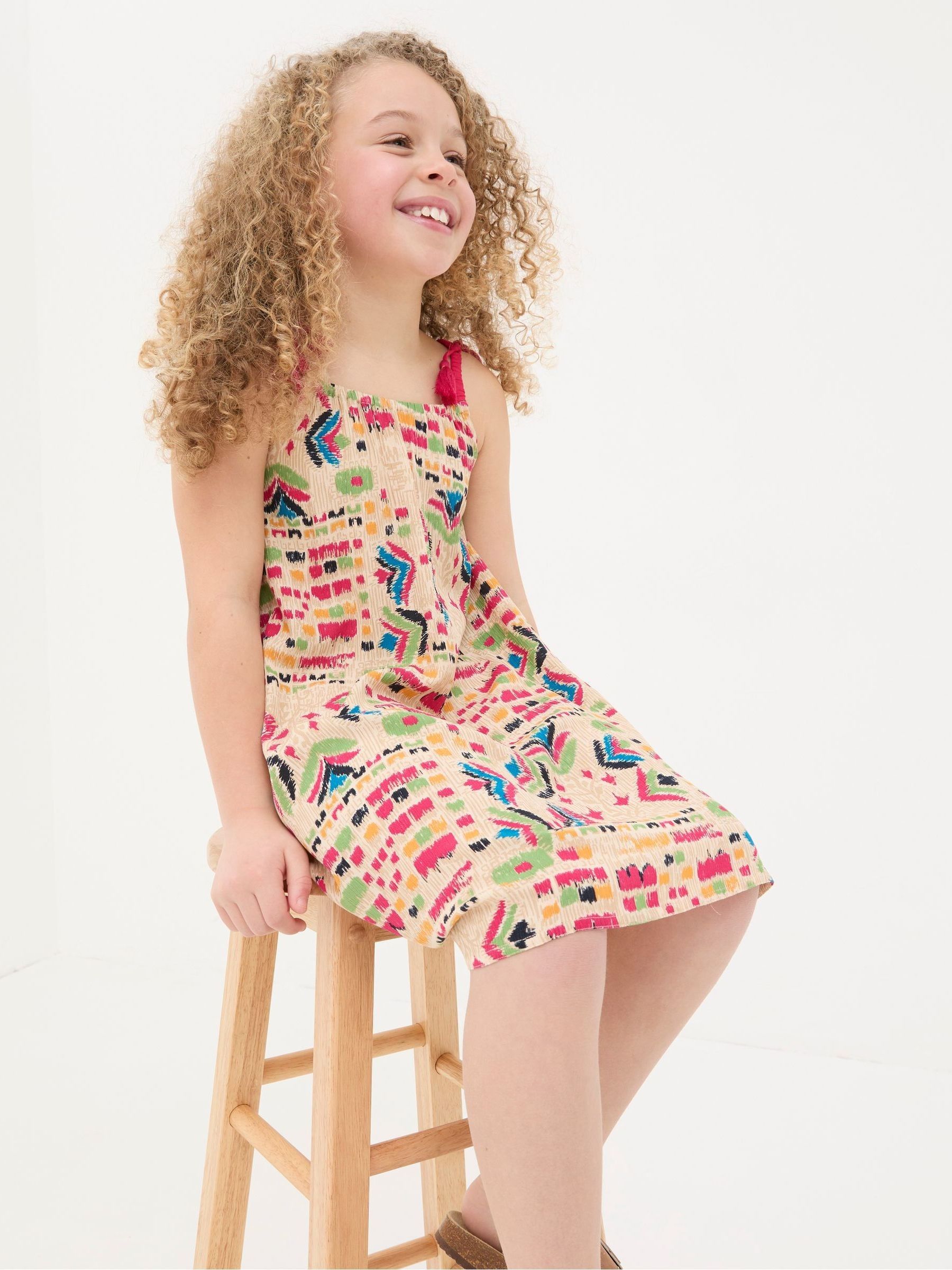 Hallie Natural Trail Marks Swing Dress - Image 3 of 6