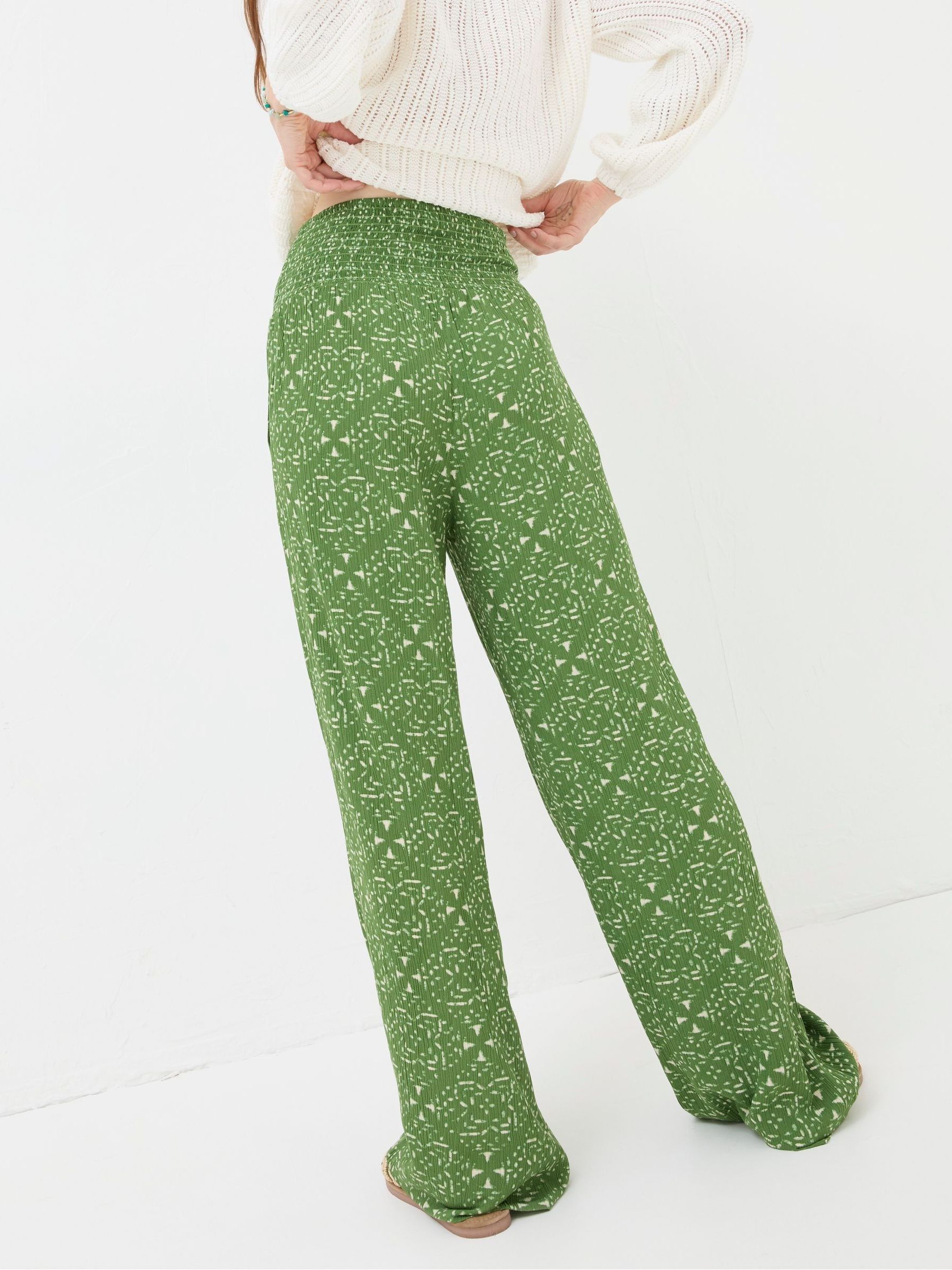 Leila Green Geo Marks Palazzo Trousers - Image 2 of 5