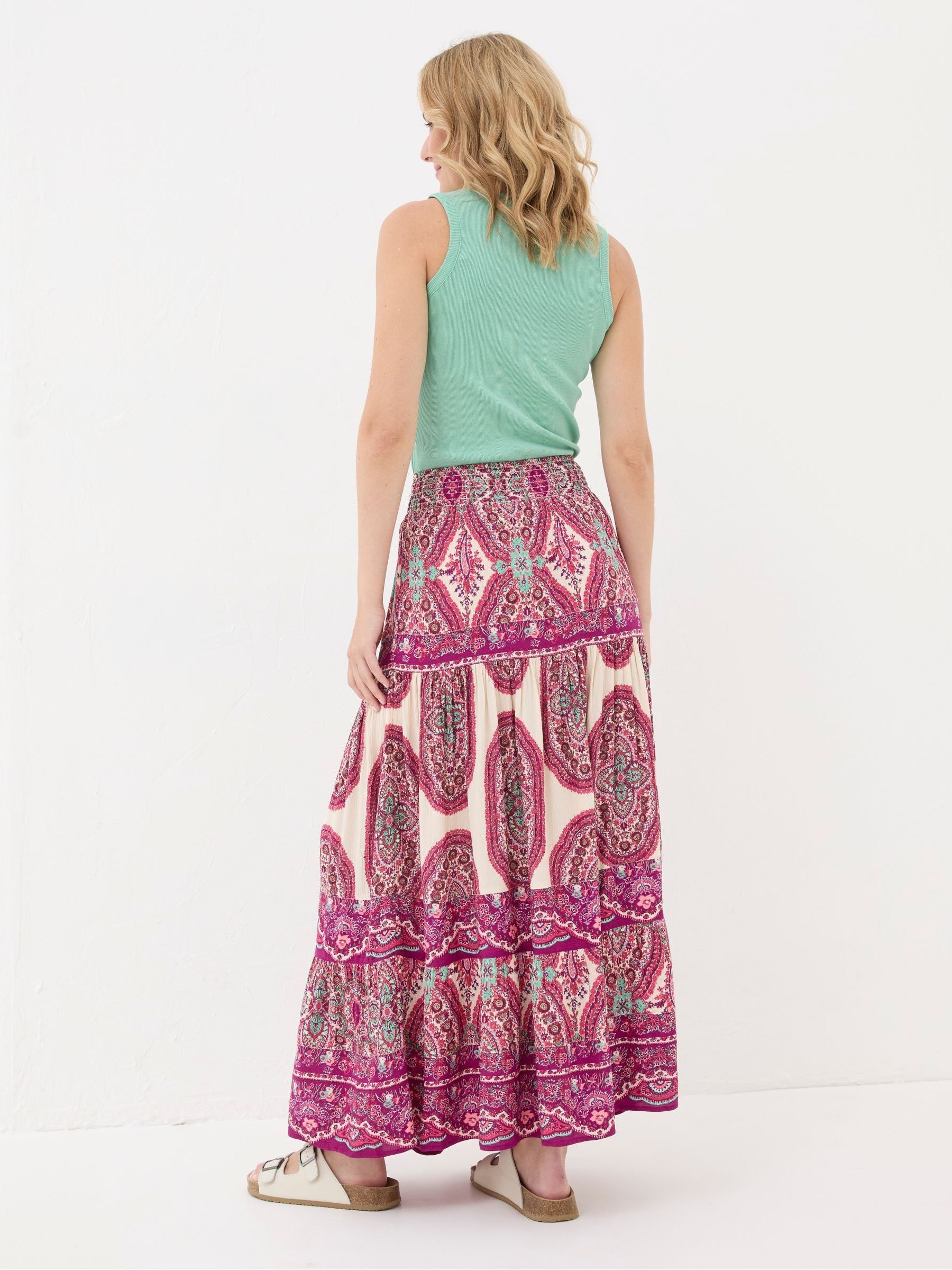 Jayla Purple Detail Paisley Maxi Skirt - Image 2 of 5