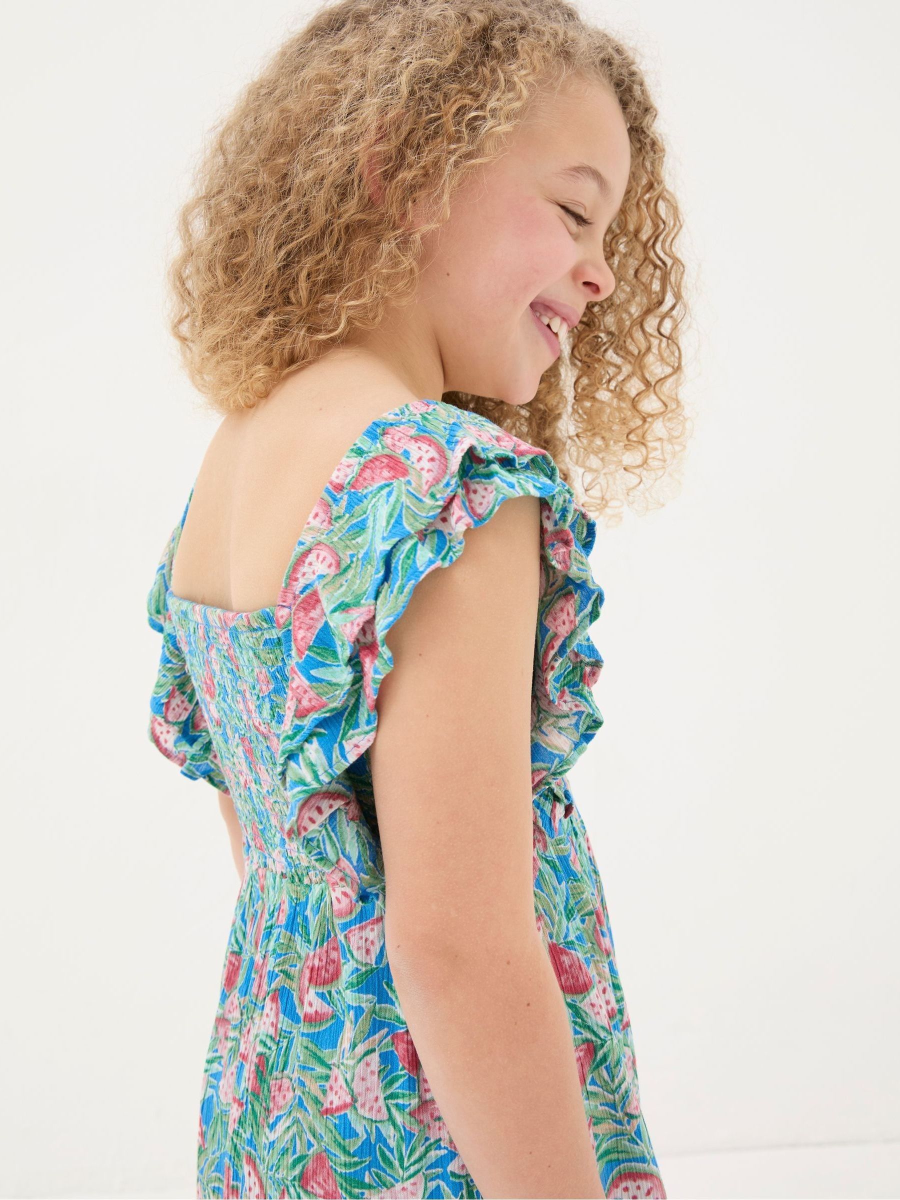 Blue Watermelon Frill Dress - Image 2 of 5