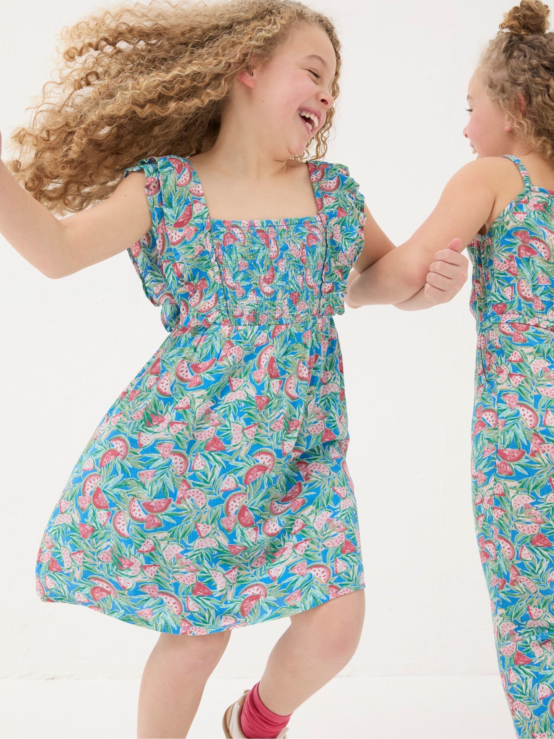 Blue Watermelon Frill Dress - Image 3 of 5