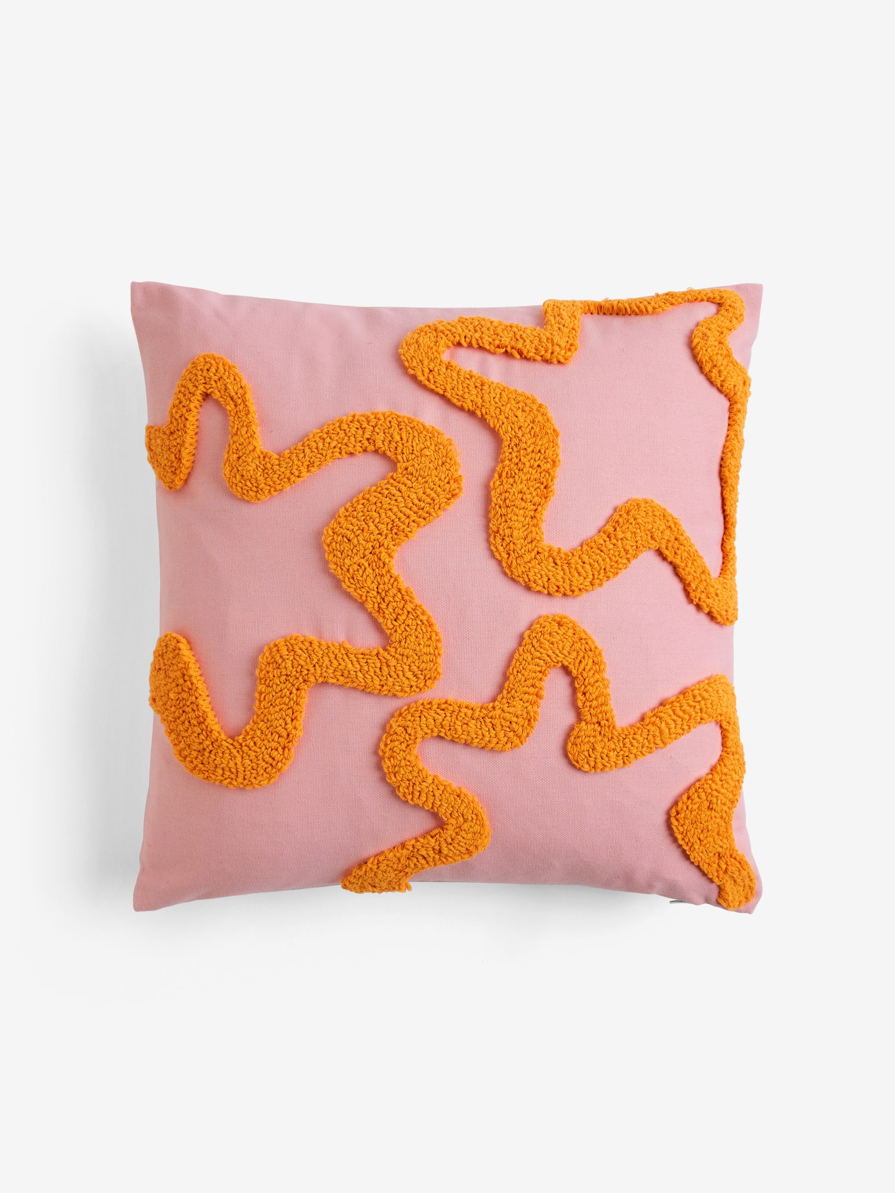 Novogratz Pink Squiggle Tufted Cushion - Image 2 of 5