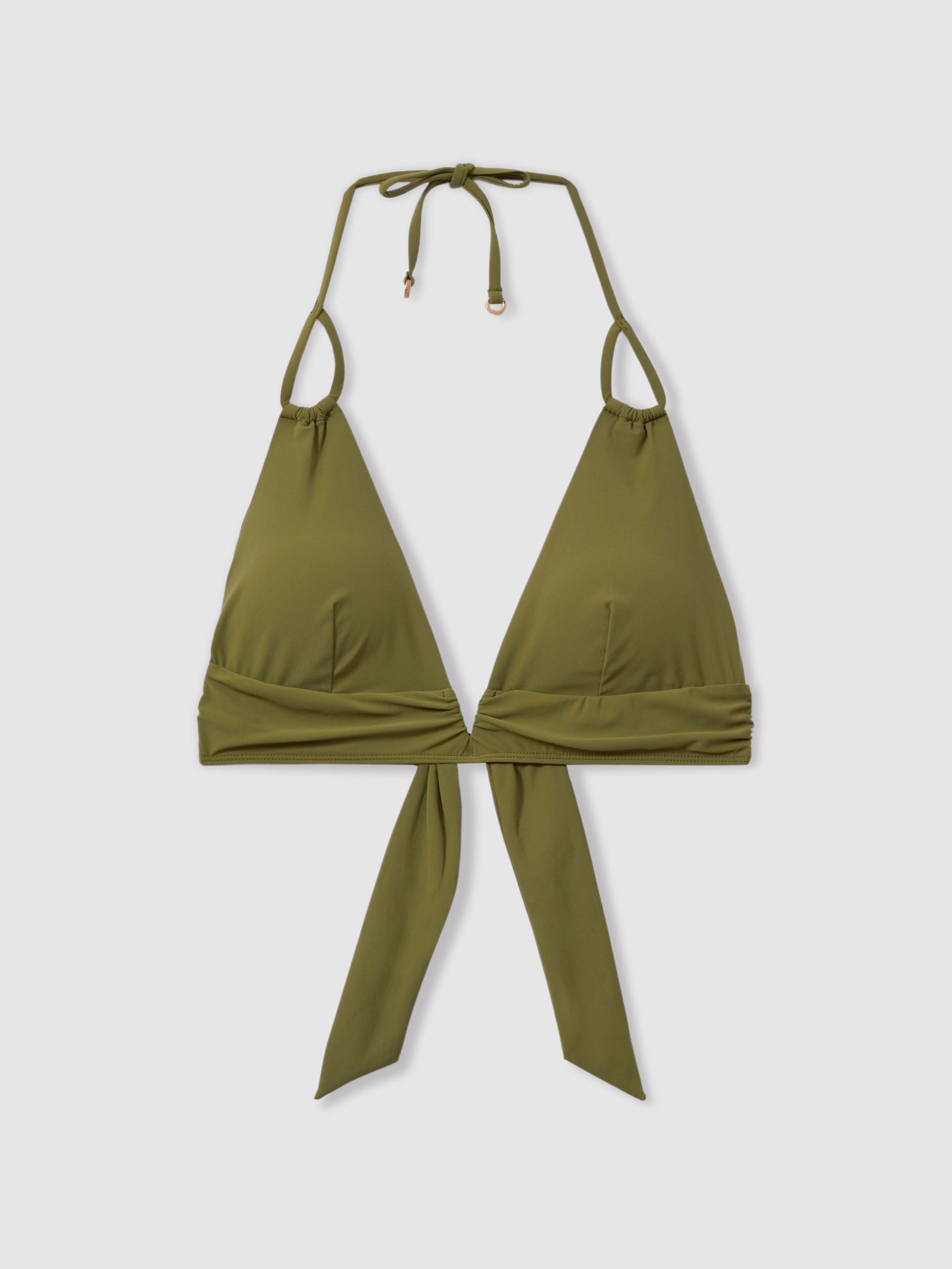 Daniella Olive Halter Neck Bikini Top - Image 2 of 5