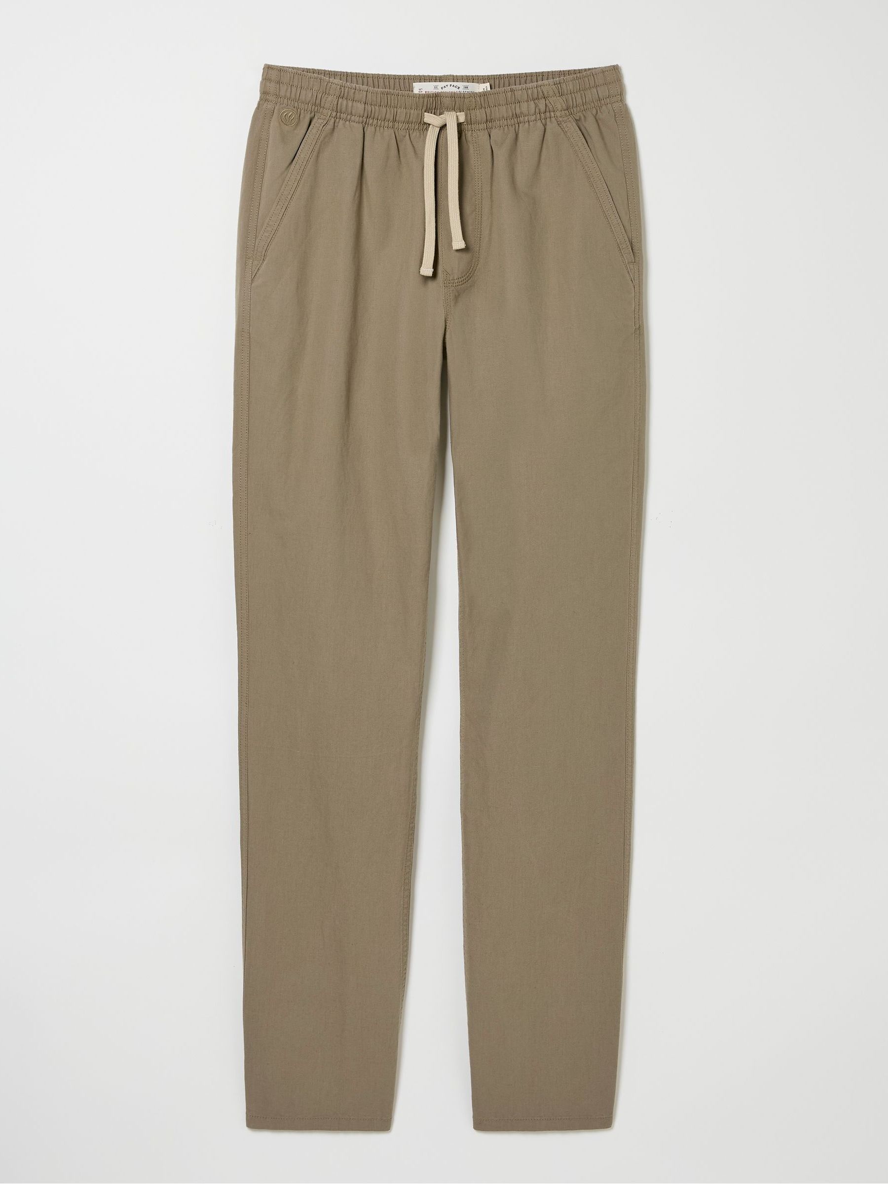 Natural Straight Cotton Linen Trousers - Image 5 of 5