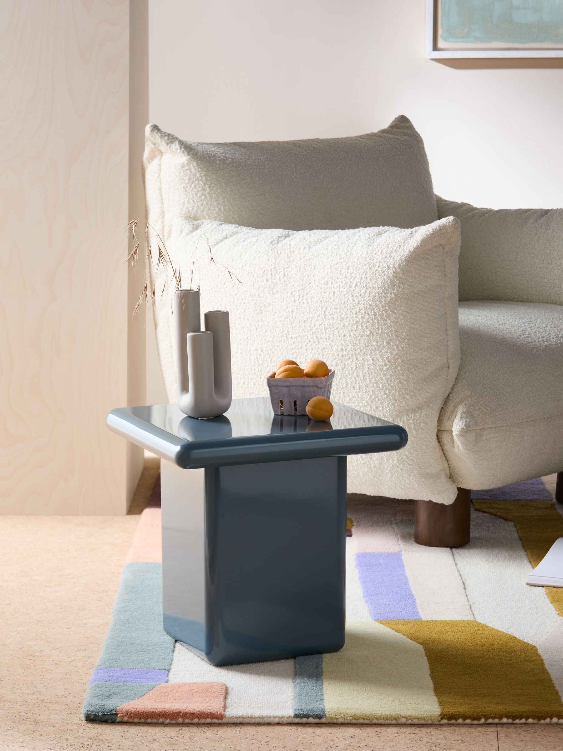Lacey Side Table in Blue - Image 1 of 4