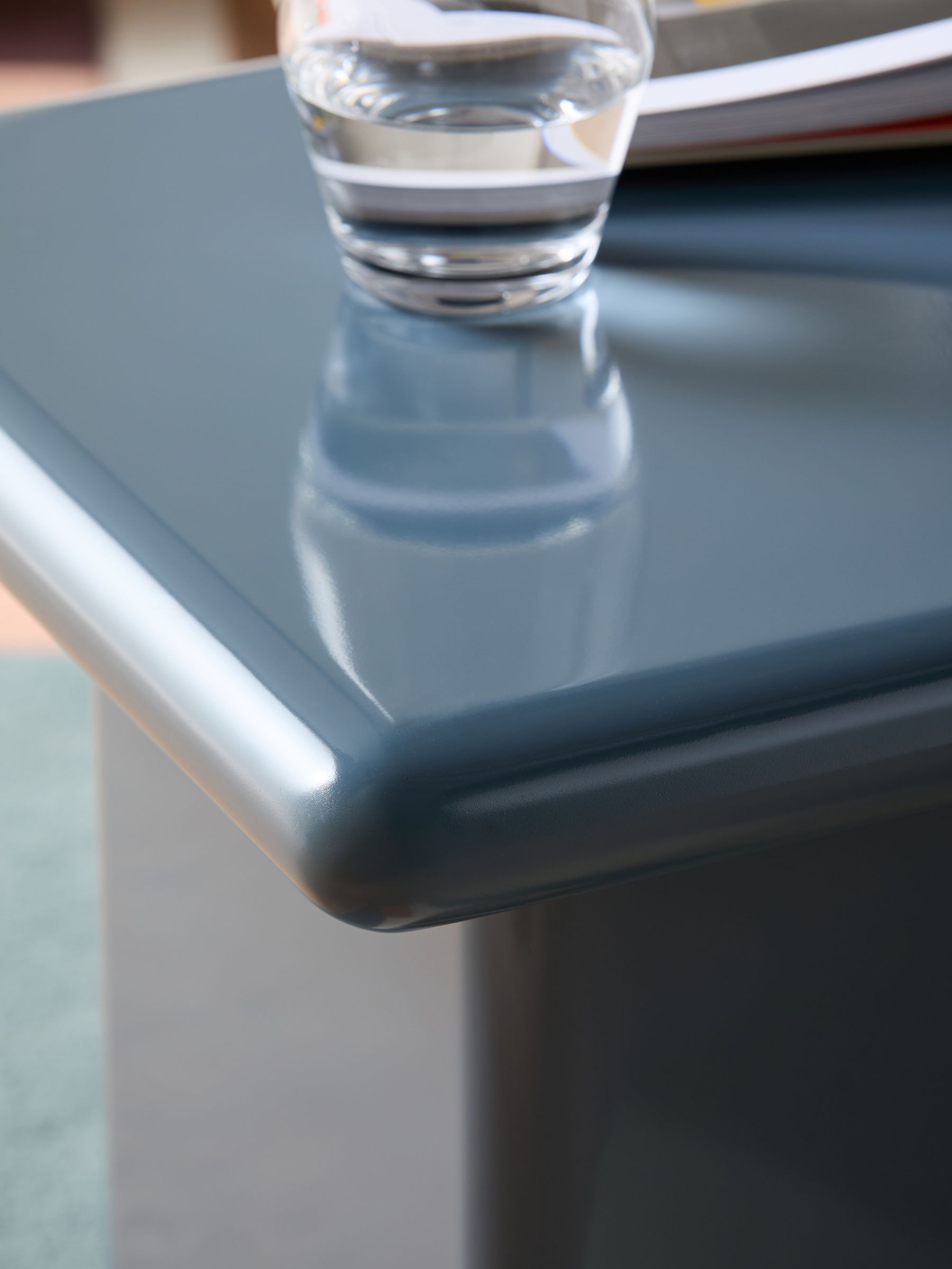 Lacey Side Table in Blue - Image 2 of 4