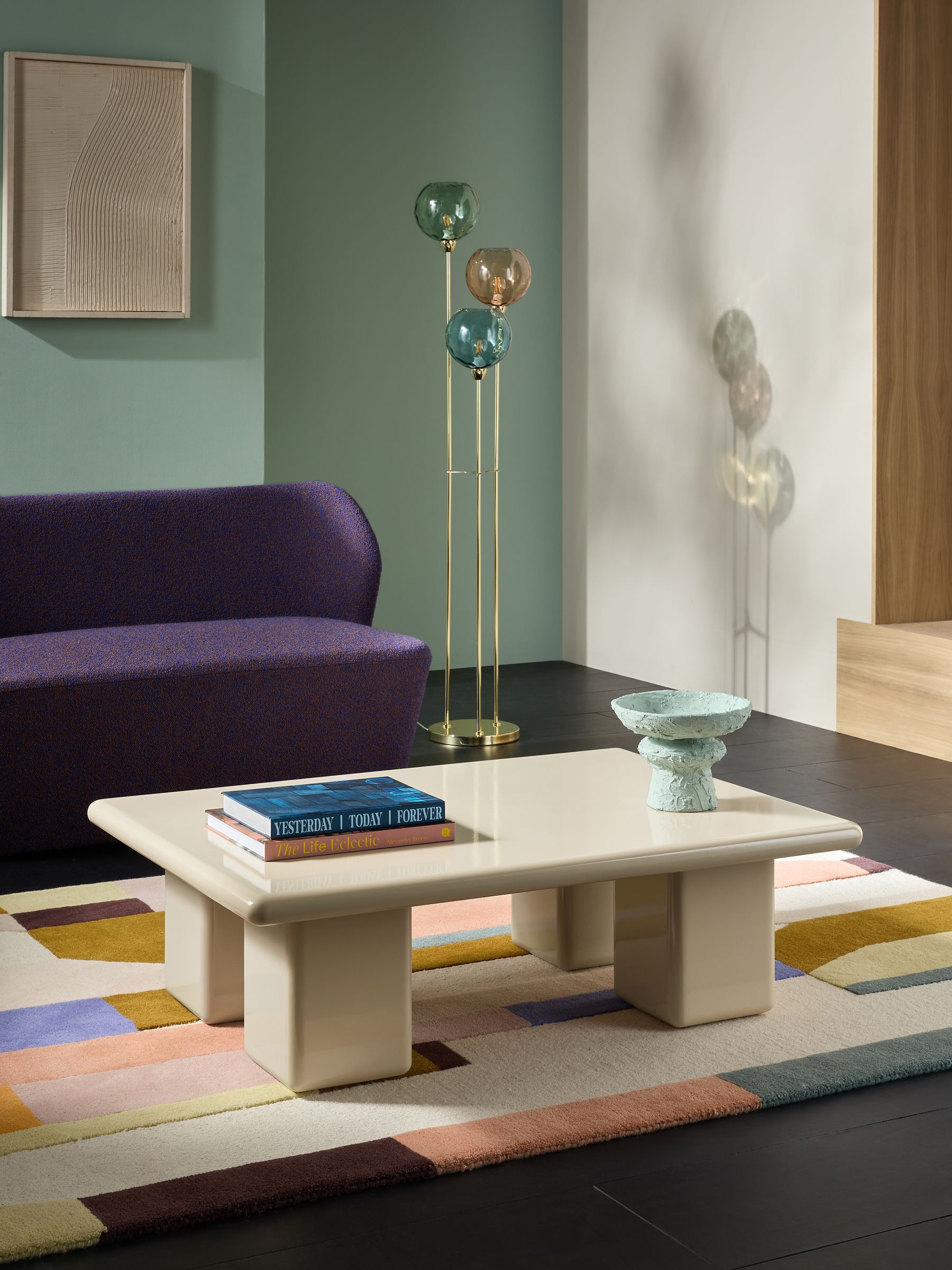 Lacey Coffee Table in Ecru Natural - Image 1 of 6