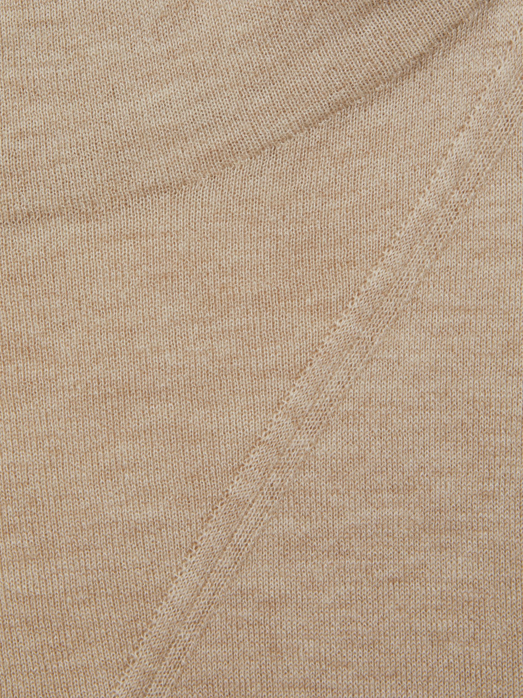 Wool Slouched Sleeveless Top in Neutral - Image 5 of 5