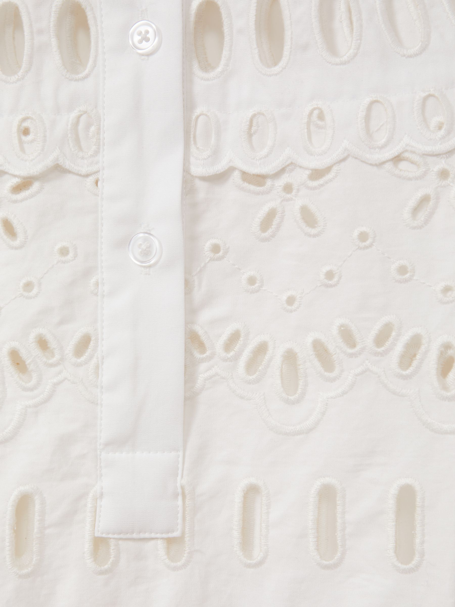 Enid White Cotton Embroidered Shirt - Image 6 of 6