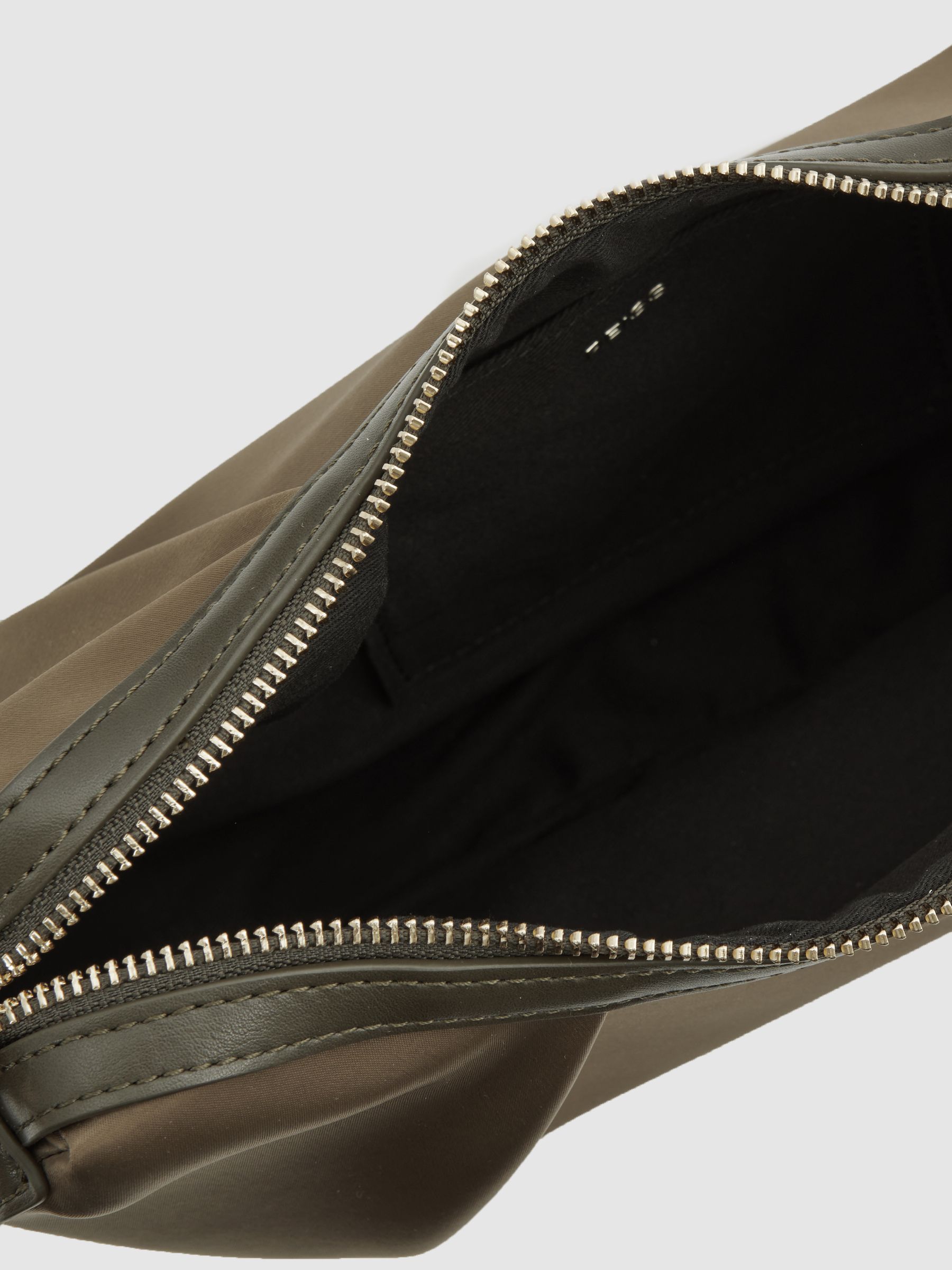 Adjustable Strap Cross Body Bag in Olive - Image 4 of 6