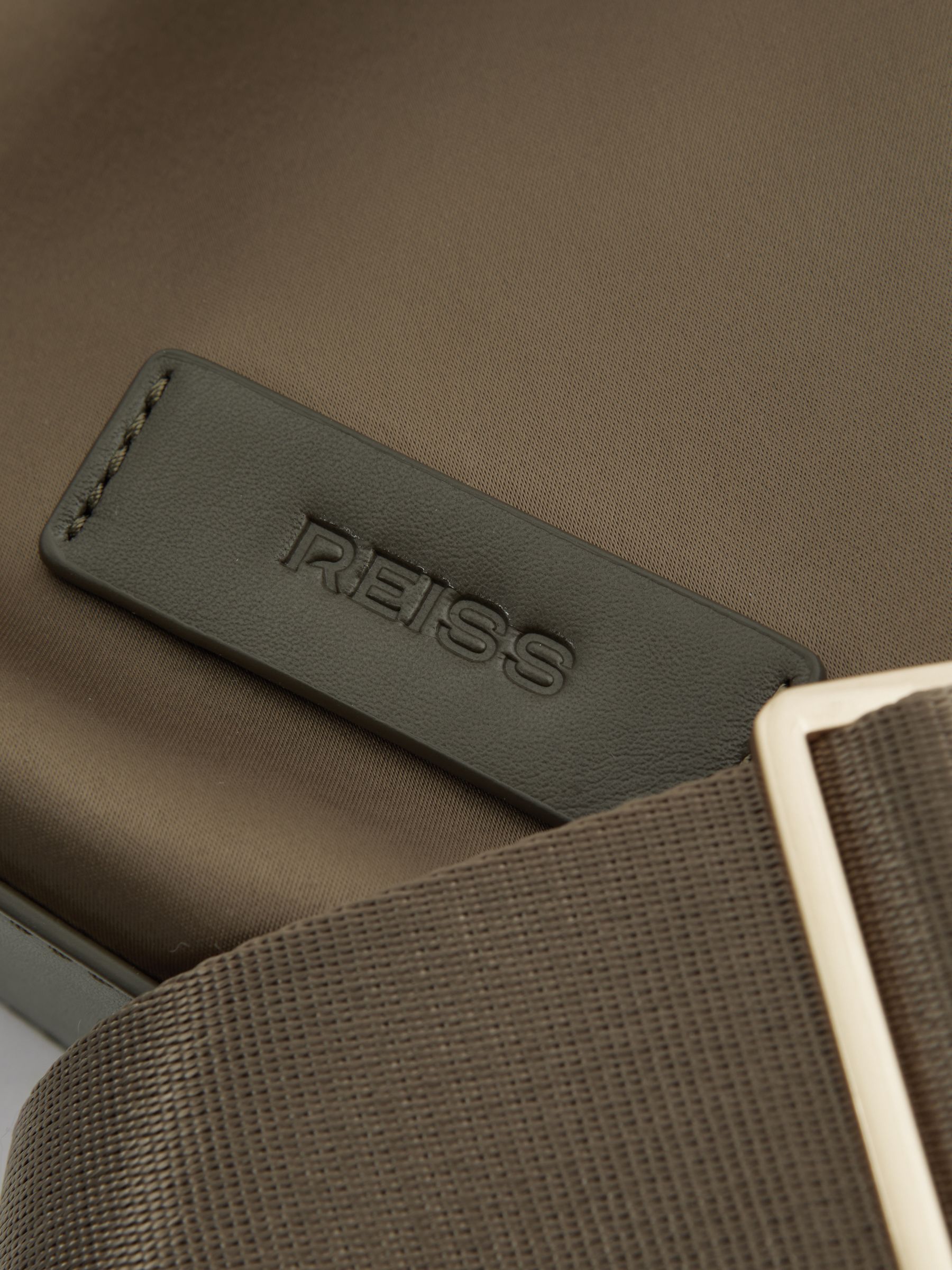 Adjustable Strap Cross Body Bag in Olive - Image 5 of 6