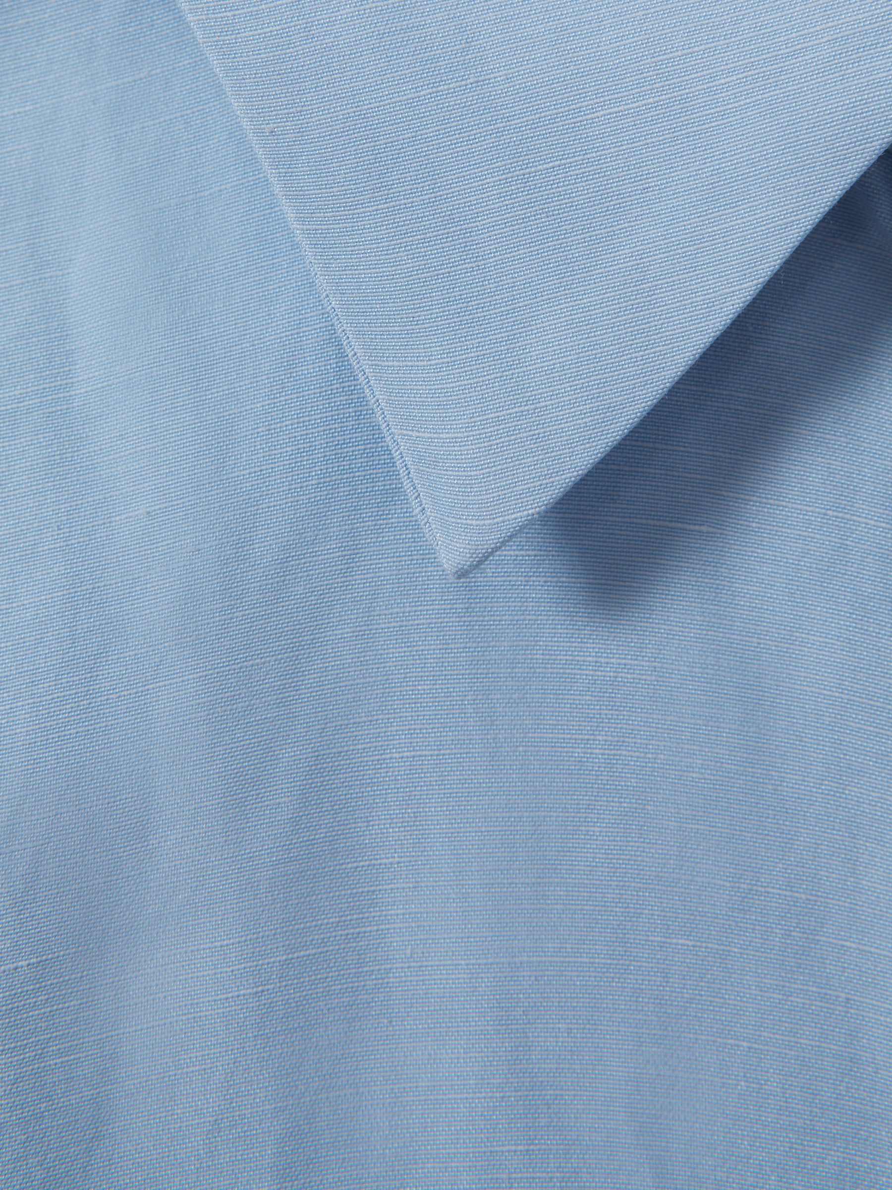 Oversized Shirt With Linen in Blue - Image 5 of 5