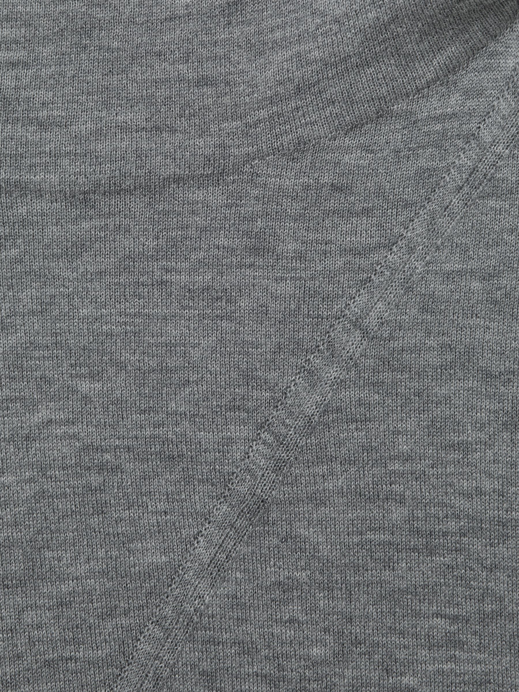 Wool Slouched Sleeveless Top in Grey - Image 5 of 5