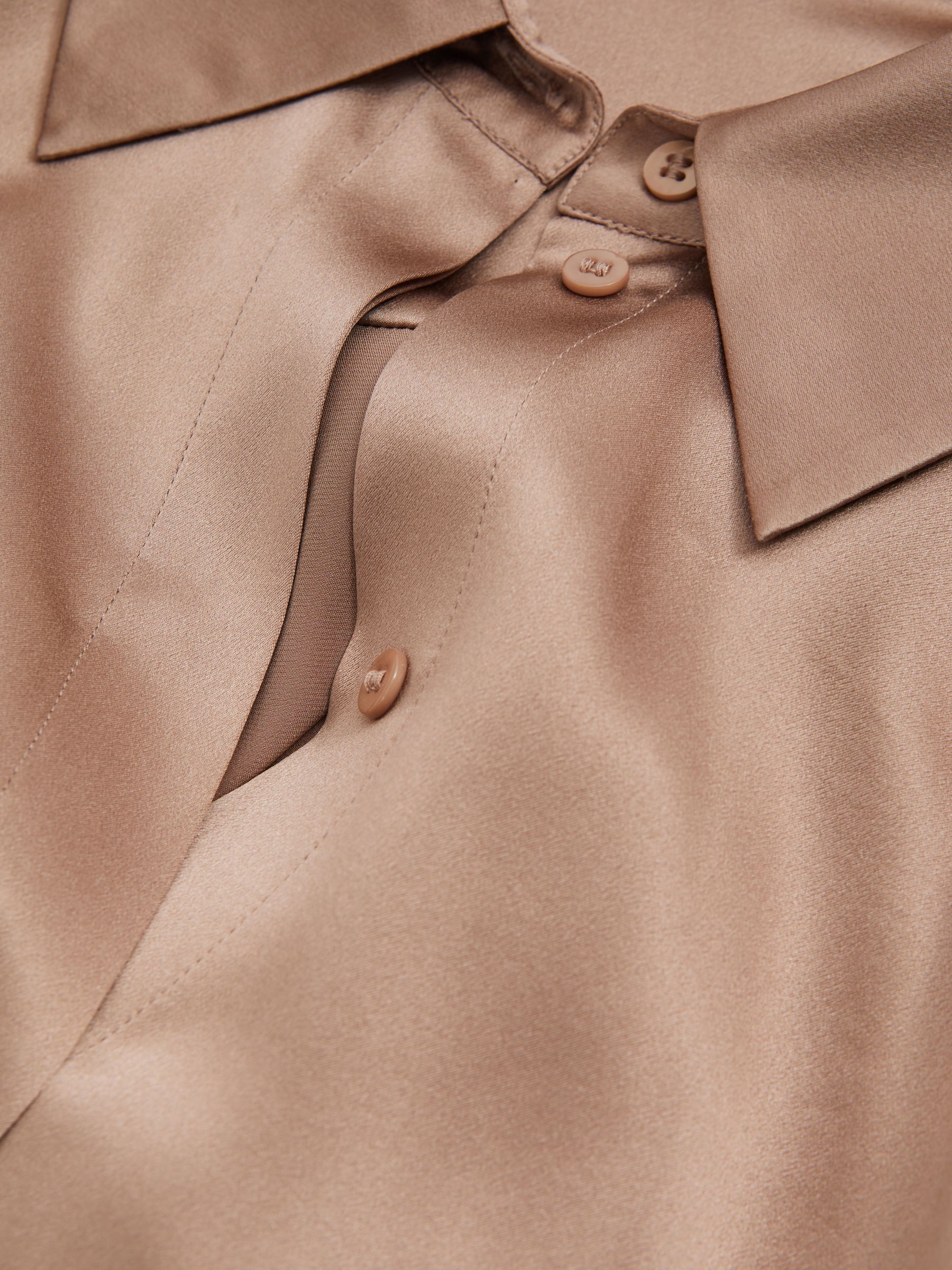 Silk Shirt in Mink - Image 6 of 6