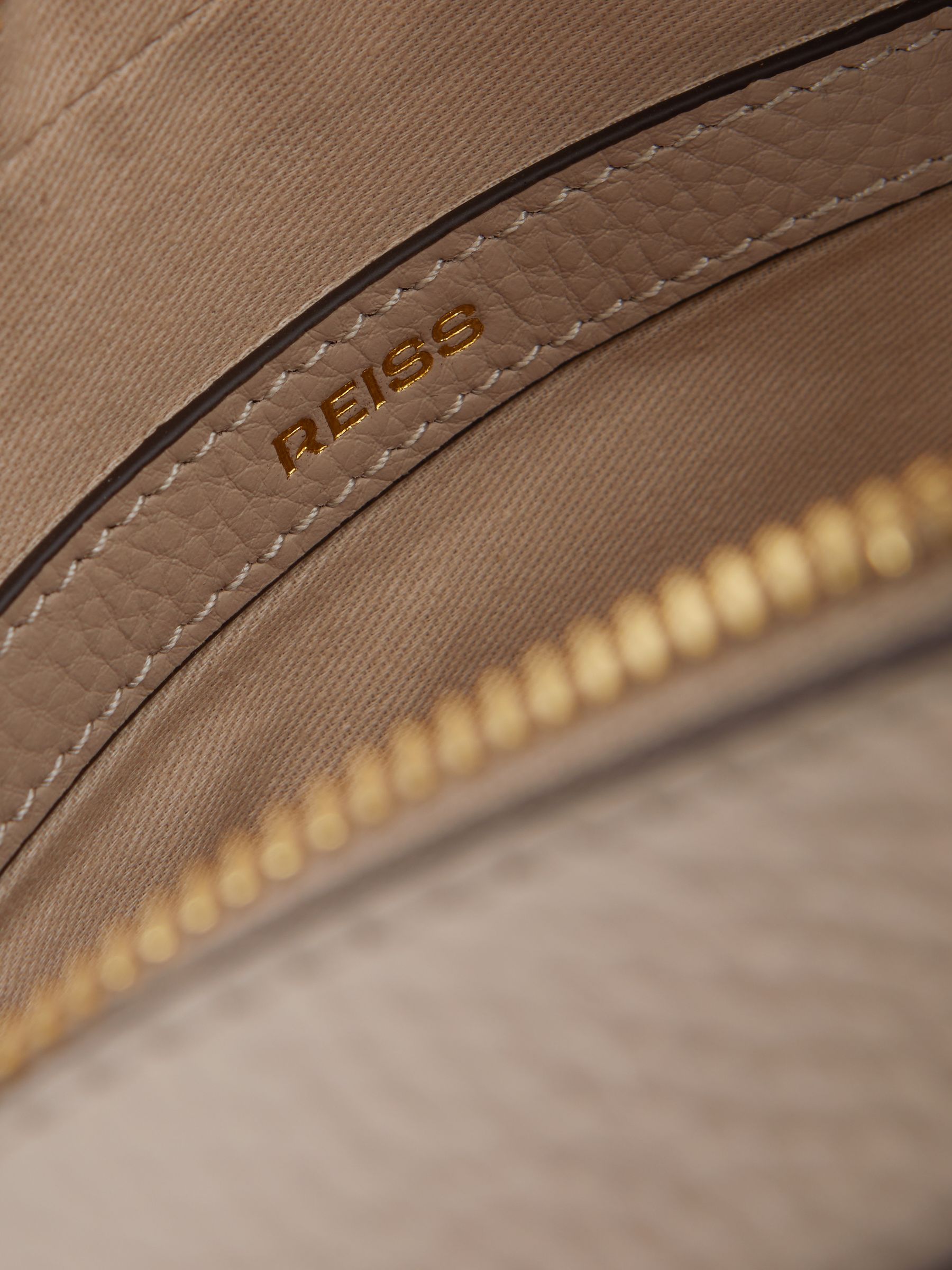 Orla Taupe Leather Suede Camera Bag - Image 4 of 5