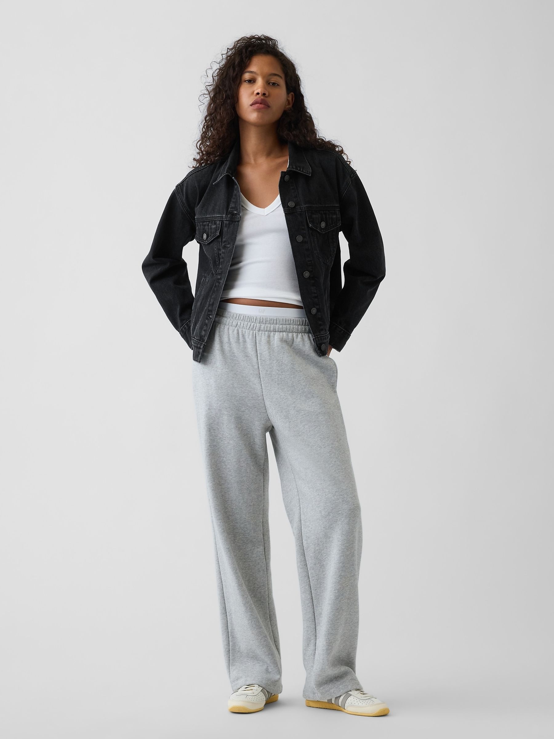 Black Oversized Icon Denim Jacket - Image 3 of 4