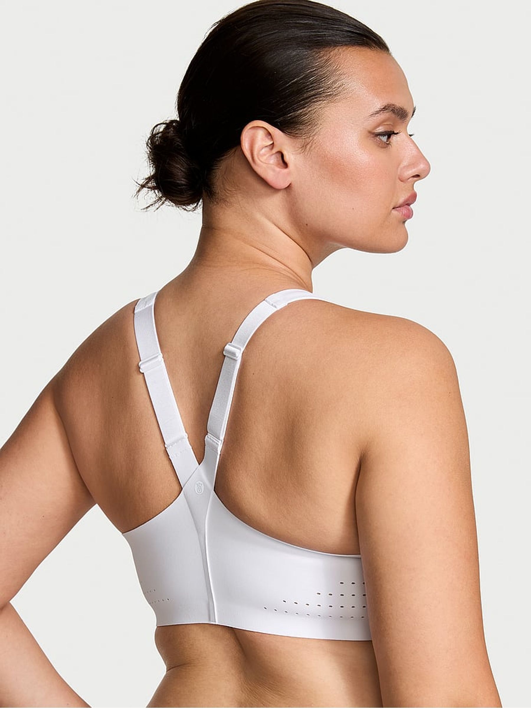 White Front Close Featherweight Max High Support Sports Bra - Image 2 of 4